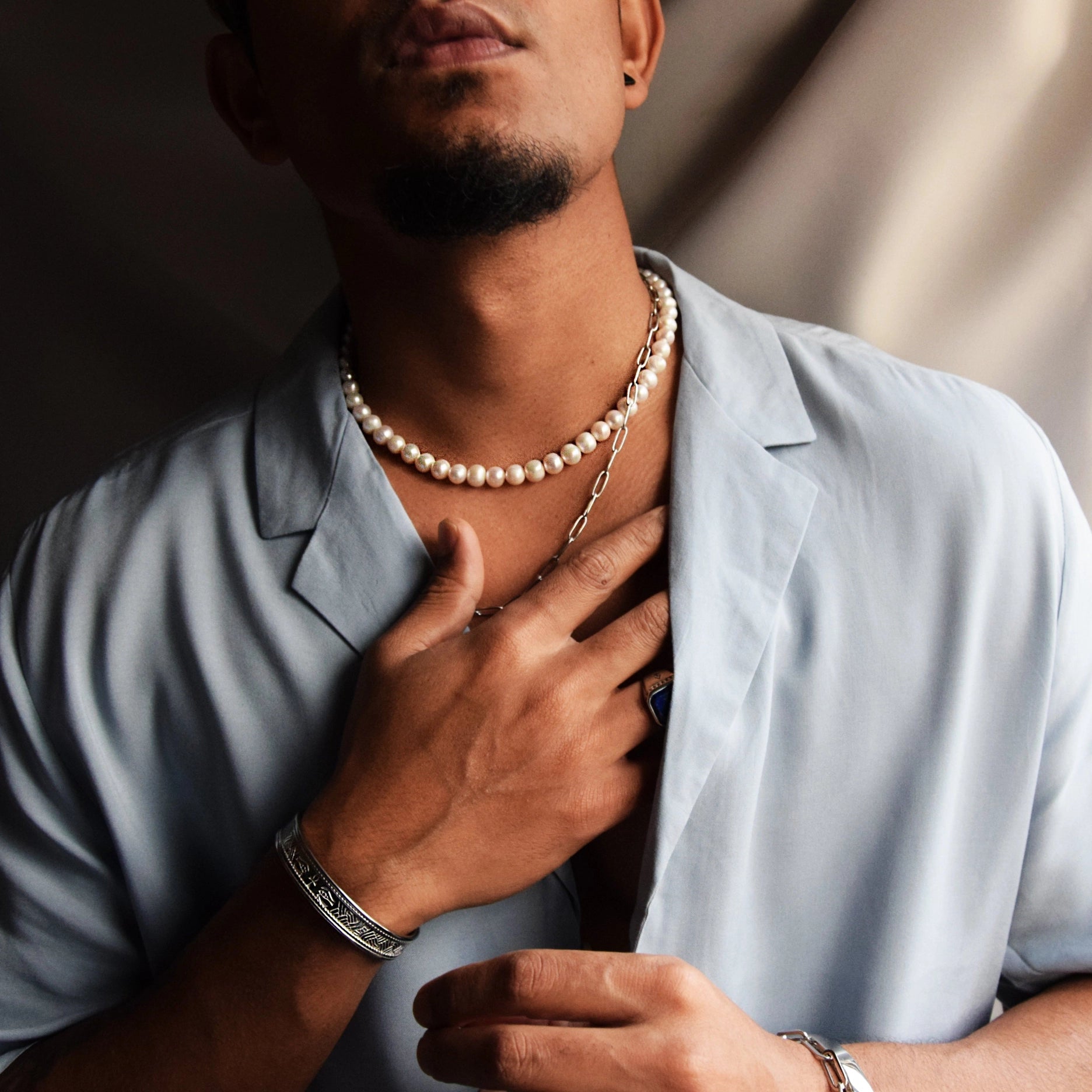 Moonlight Pearl Necklace | Gold | Rock & Steel