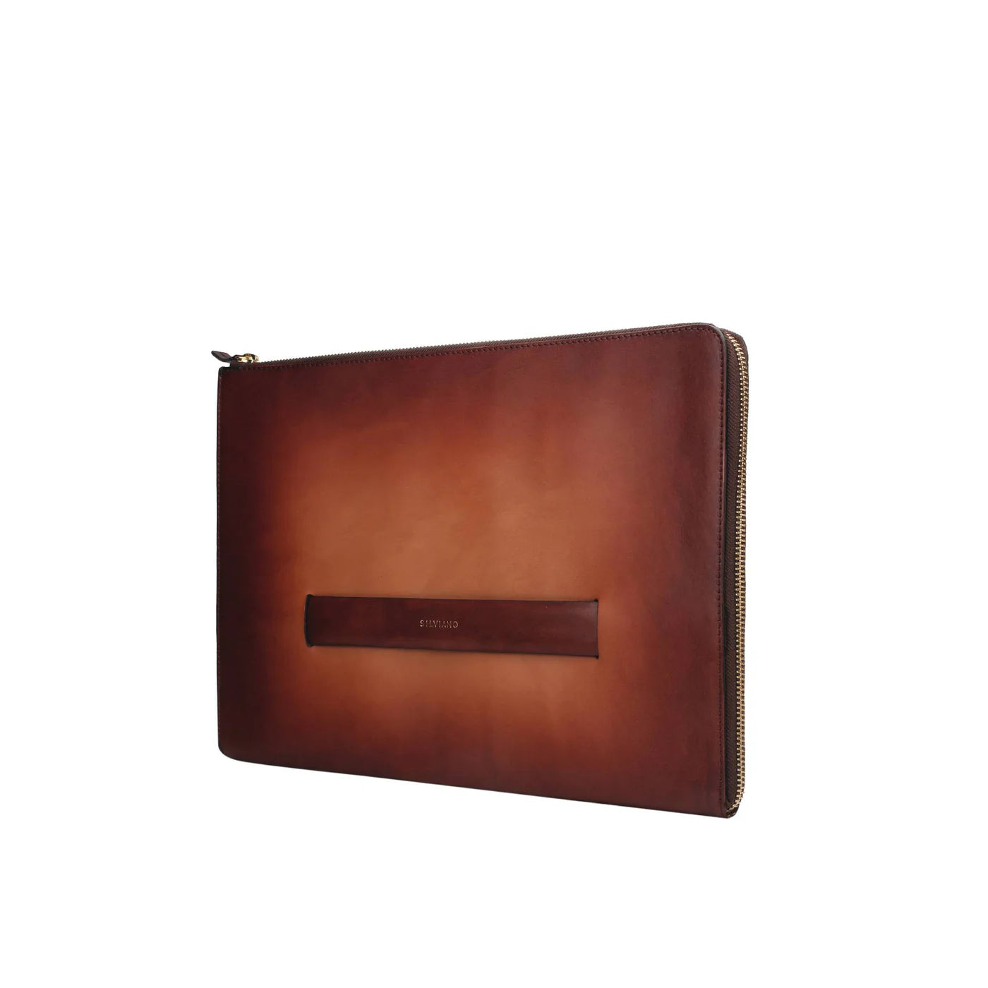 Silviano 16" Leather Laptop Sleeve |Brown | Luxury