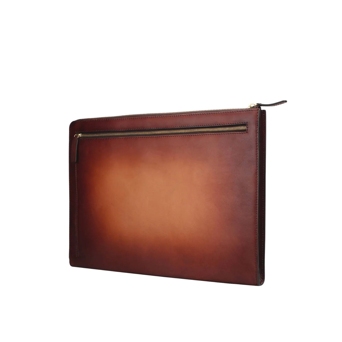 Silviano 16" Leather Laptop Sleeve |Brown | Luxury