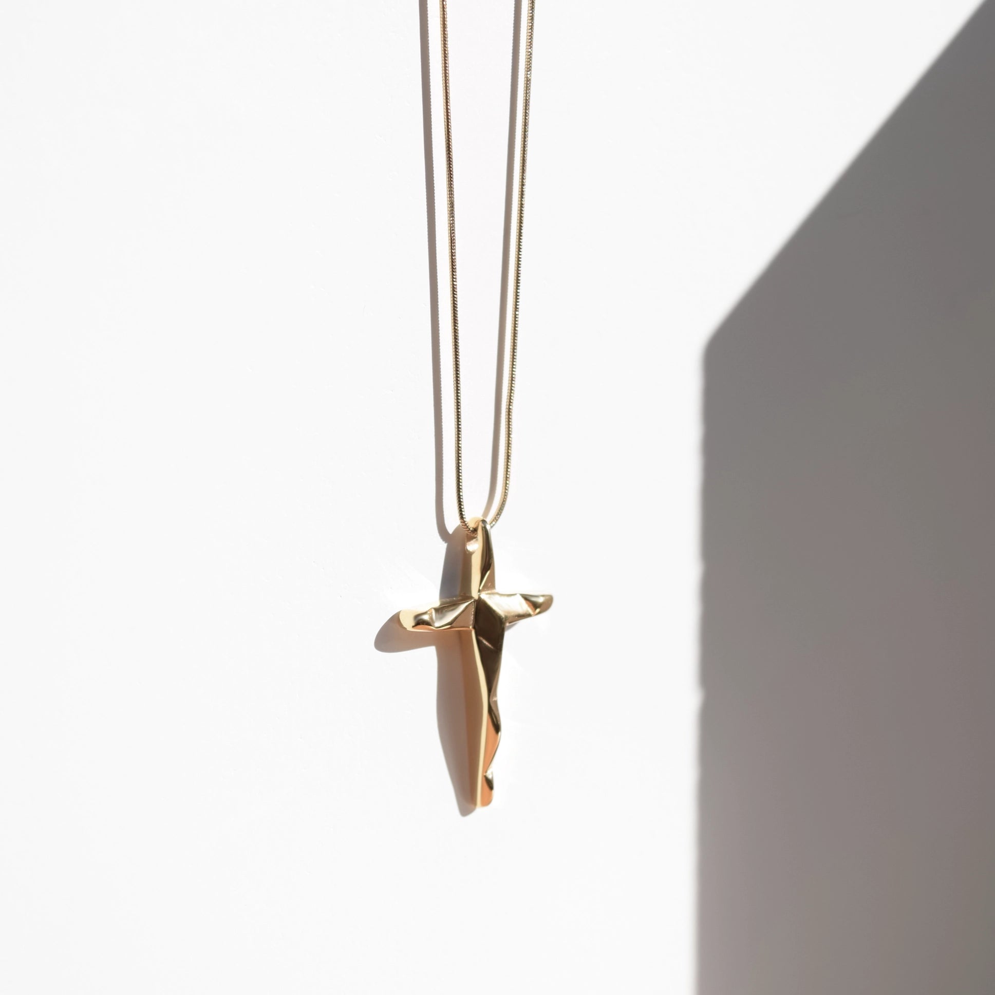 Kette REDEEMER Cross Pendent Gold | Rock & Steel