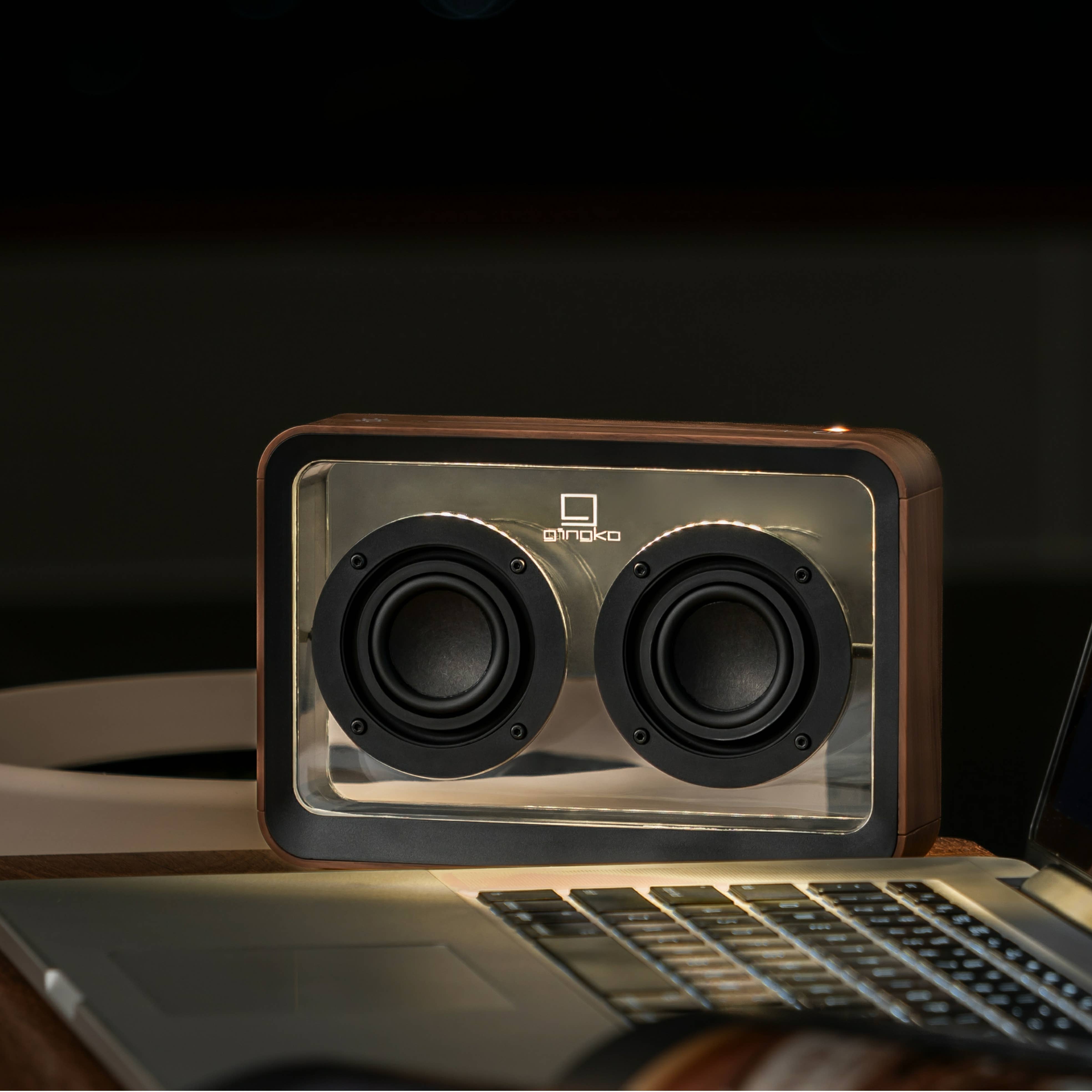 Mage See-Through Bluetooth Speaker - Walnut
