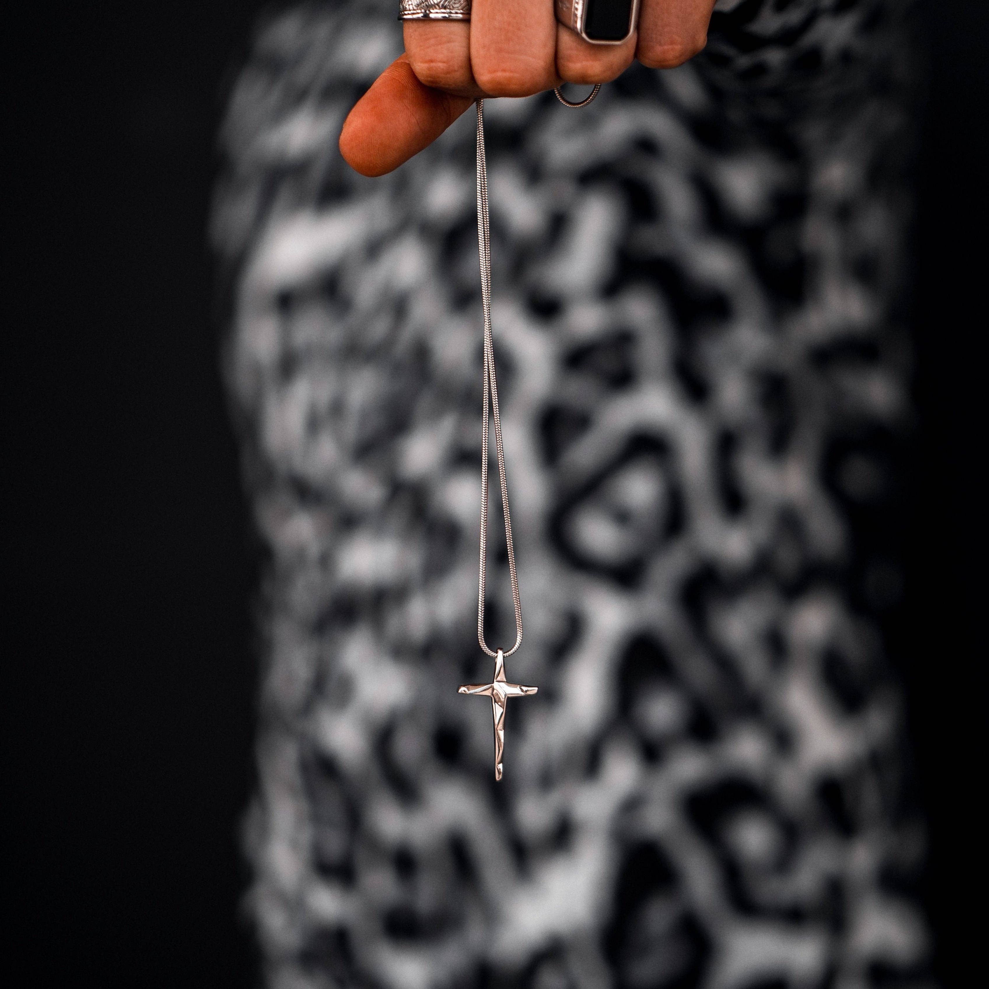 Kette REDEEMER Cross Pendent Silver | Rock & Steel