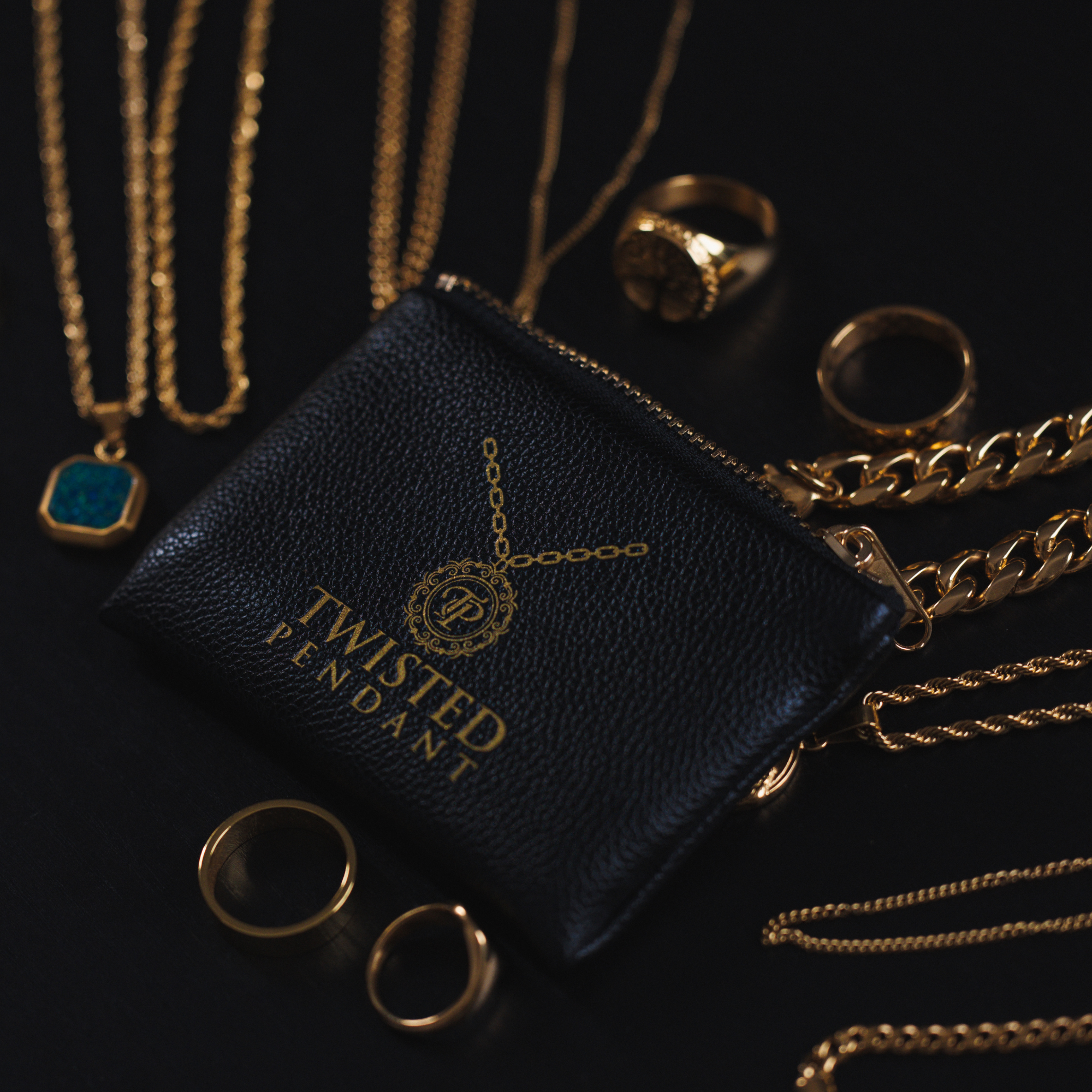 18k Gold Pearl Dangle Hoop Earrings (single) | Twisted Pendant