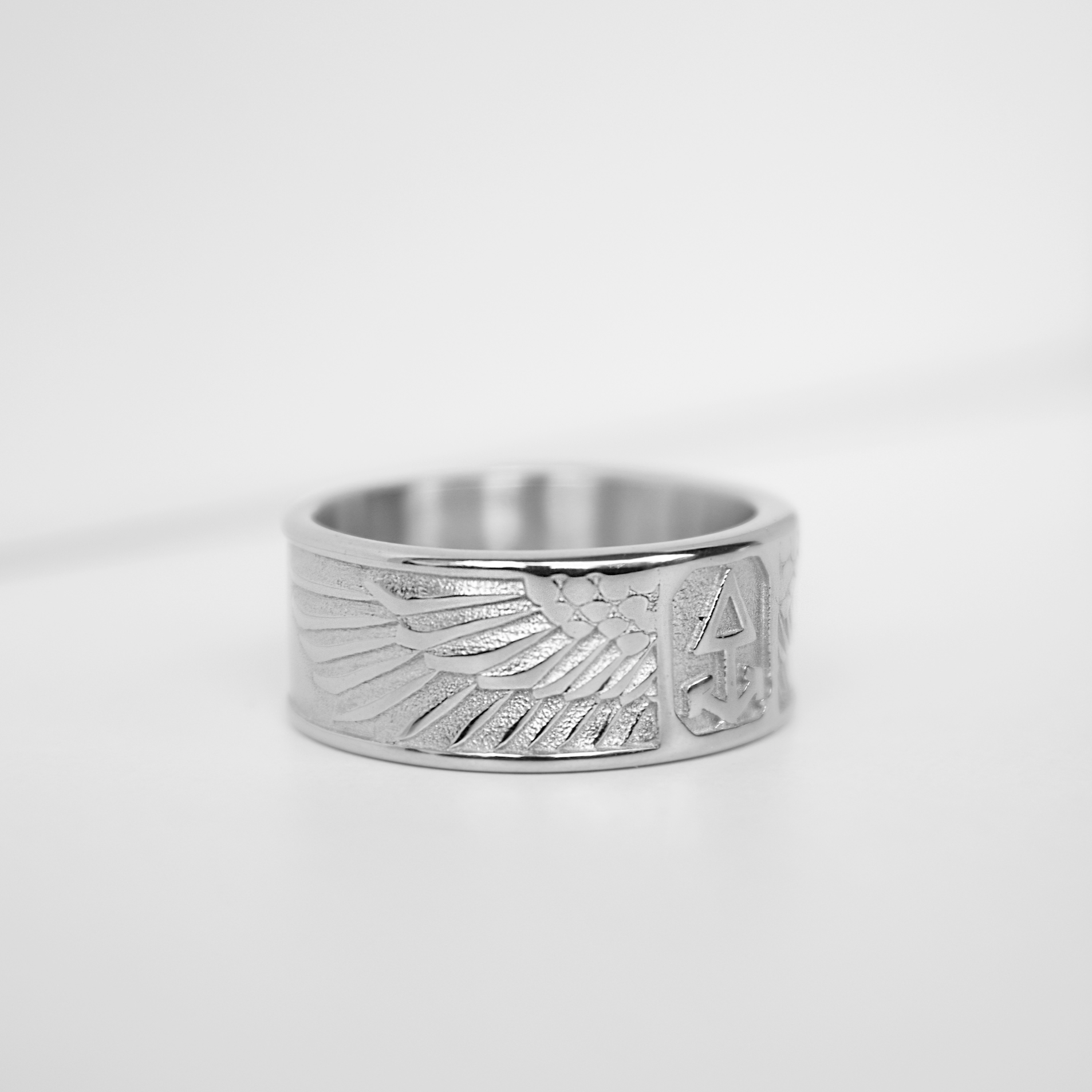 Ring WINGED SUN |Silver | Rock & Steel