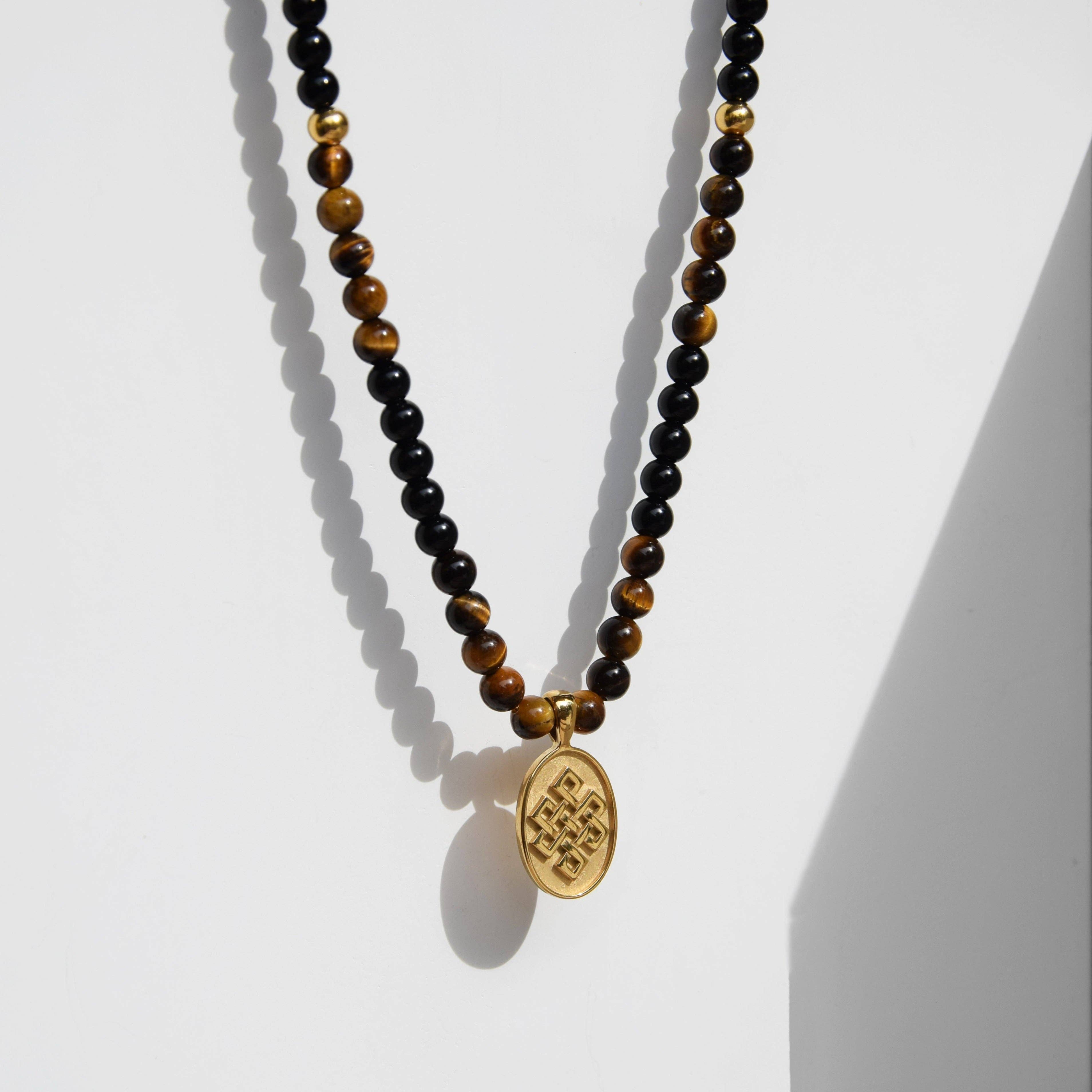 Kette WISDOM necklace | Tigereye | Gold| Rock & Steel