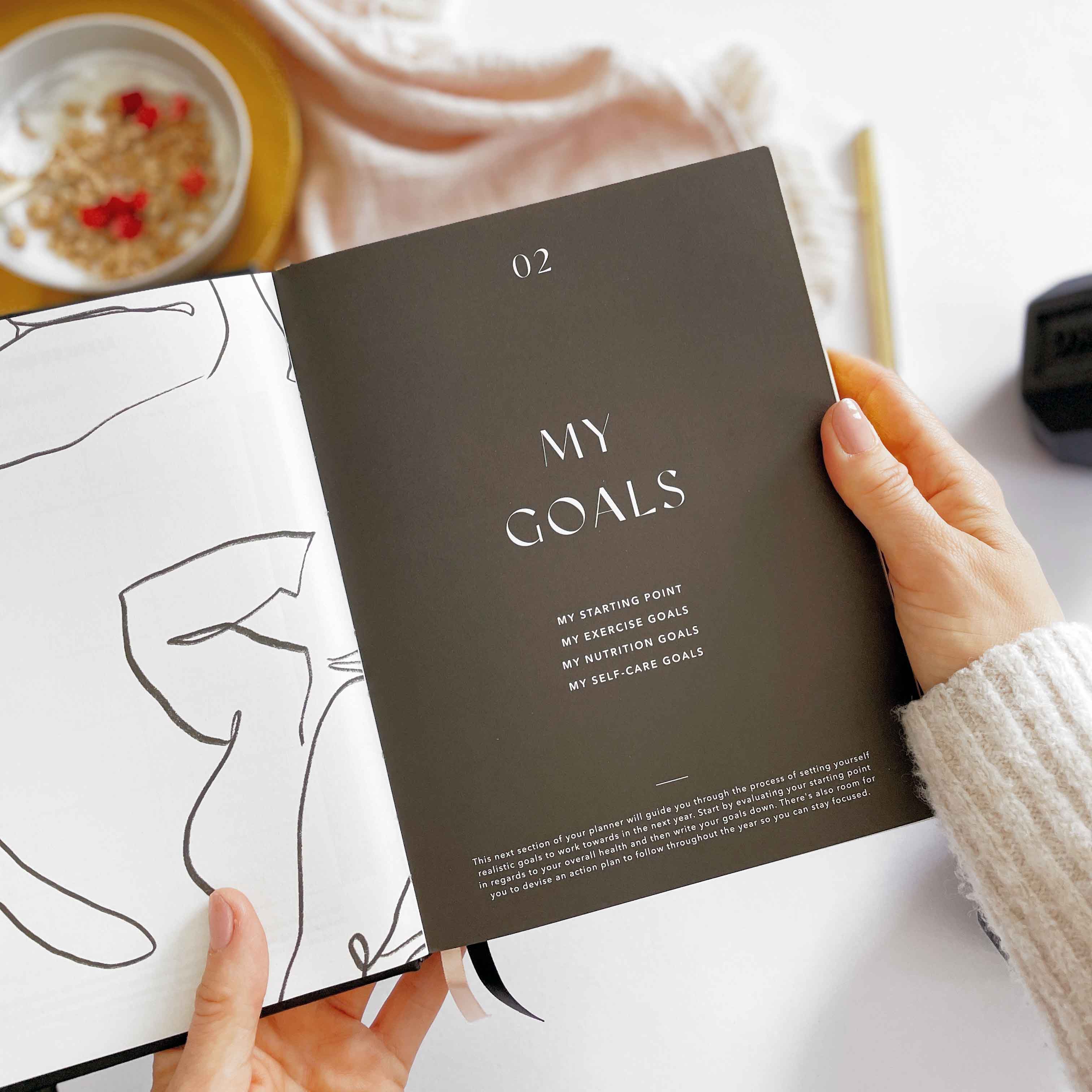 My Daily Fitness Planner - Workout and Meal Planner (Noir)