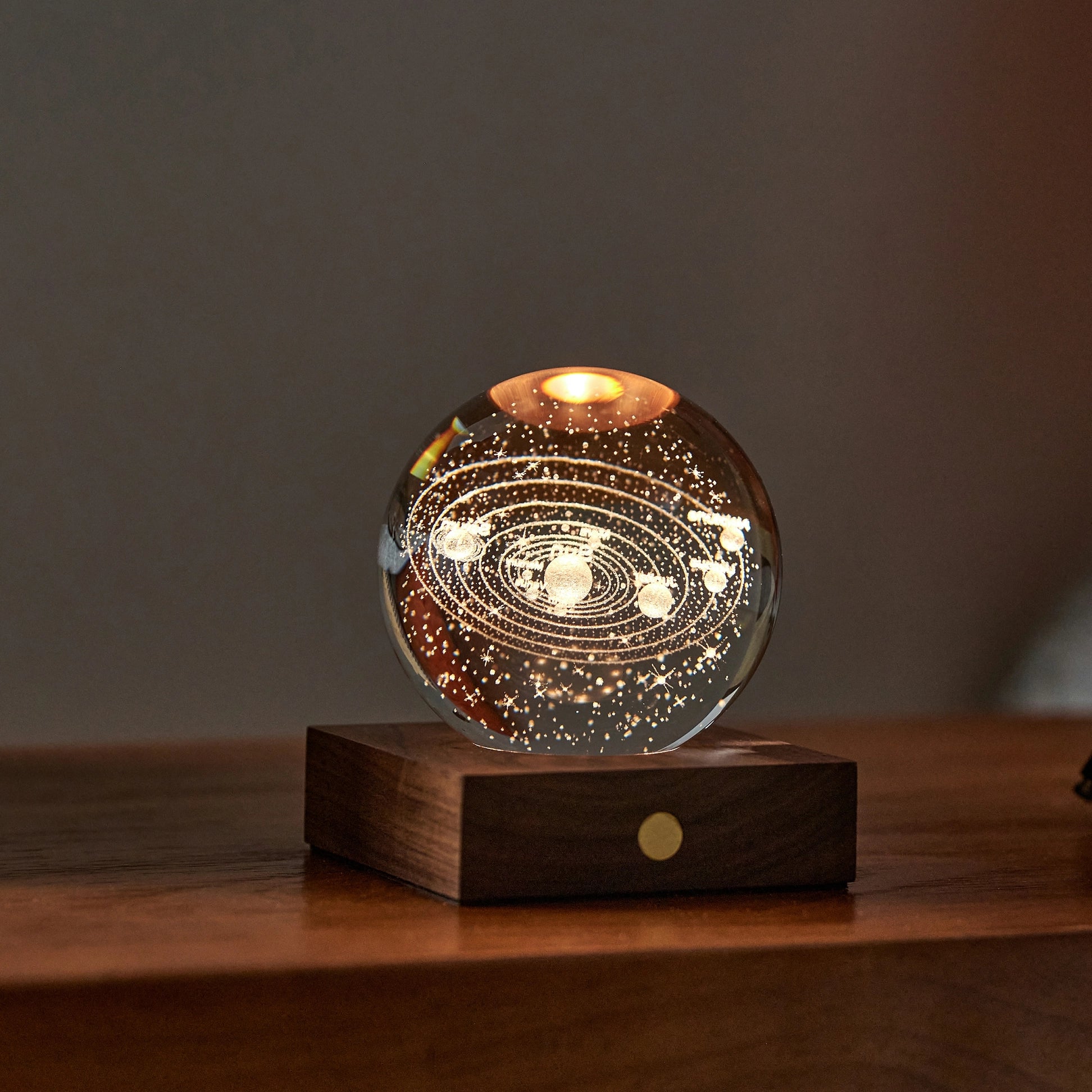 Amber Crystal Light - Wireless & Portable - 2024 UK Gift of the Year Winner (Cyclist/Golfer/Saturn/World Map)