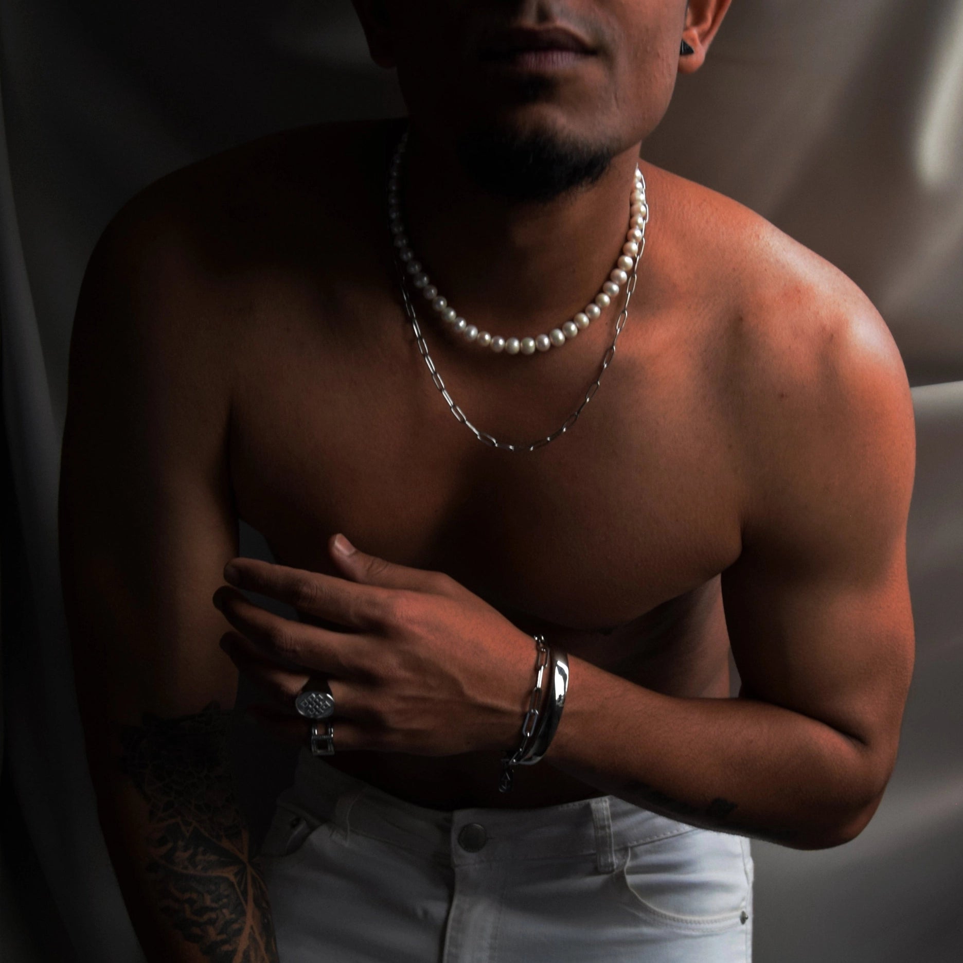 Moonlight Pearl Necklace | Gold or Silver | Rock & Steel