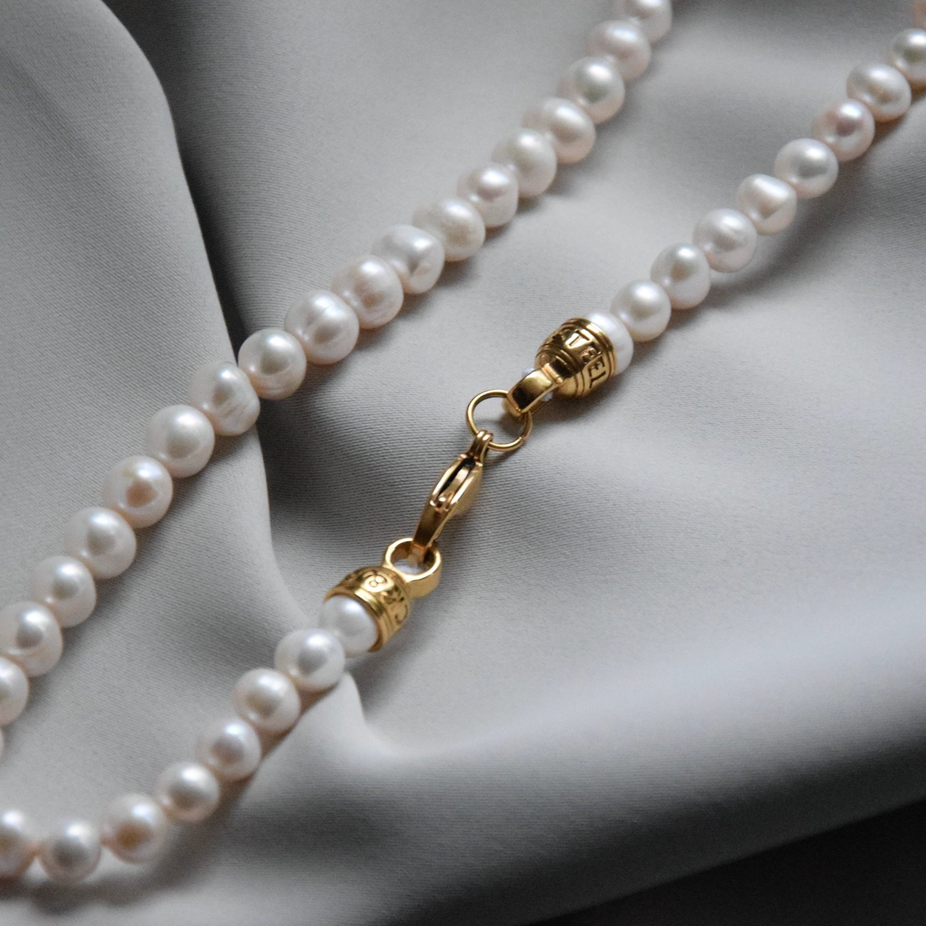 Moonlight Pearl Necklace | Gold or Silver | Rock & Steel