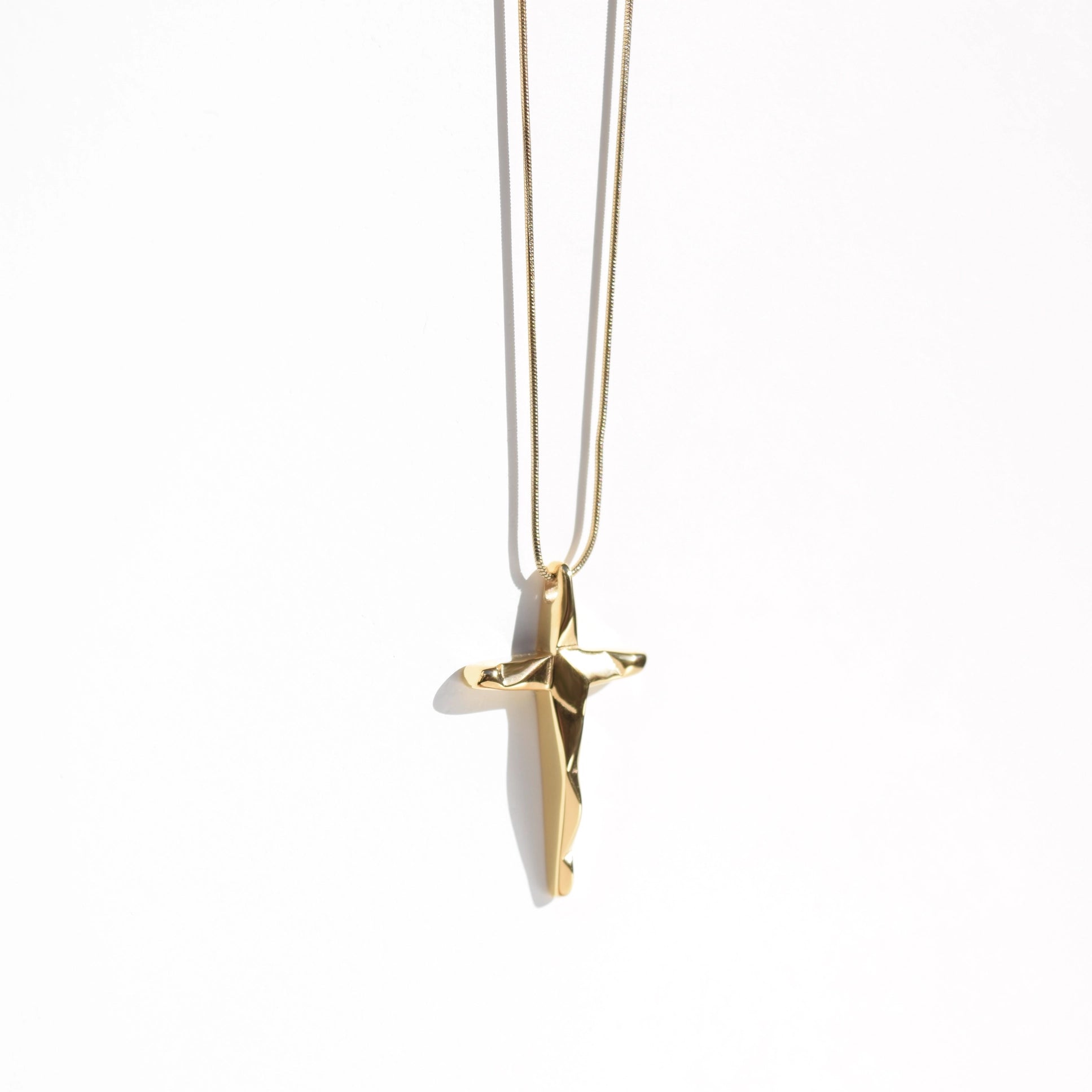 Kette REDEEMER Cross Pendent Gold | Rock & Steel