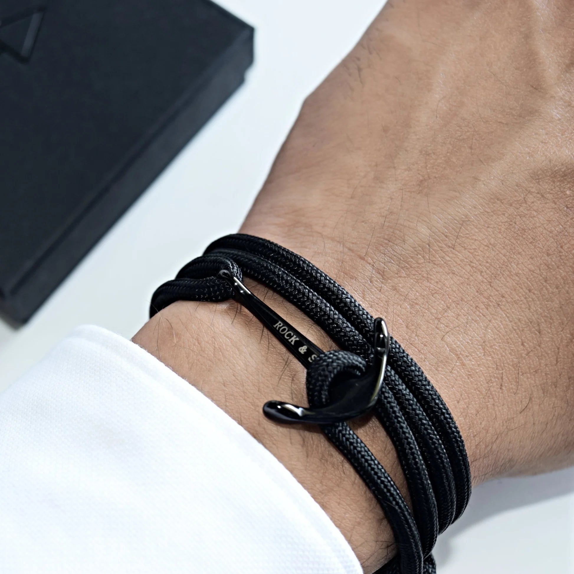 Armband Anchor Black On Black bracelet | Rock & Steel
