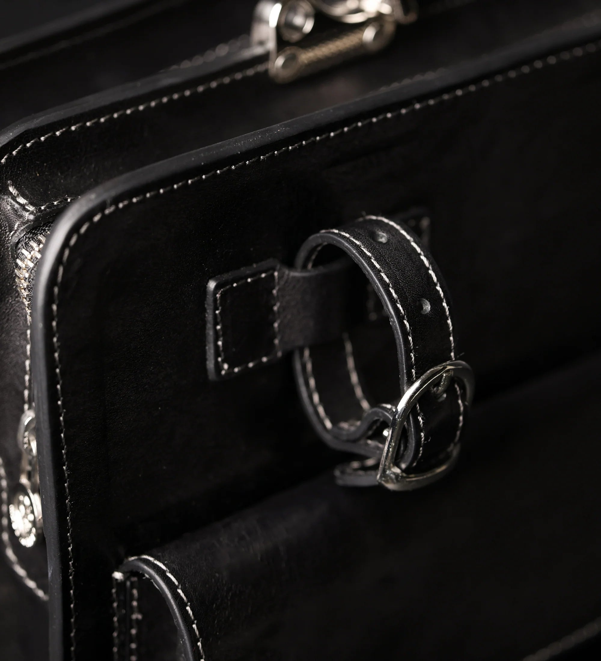 Leather Satchel Bag Briefcase - The Prophet | Black | Time Resistance