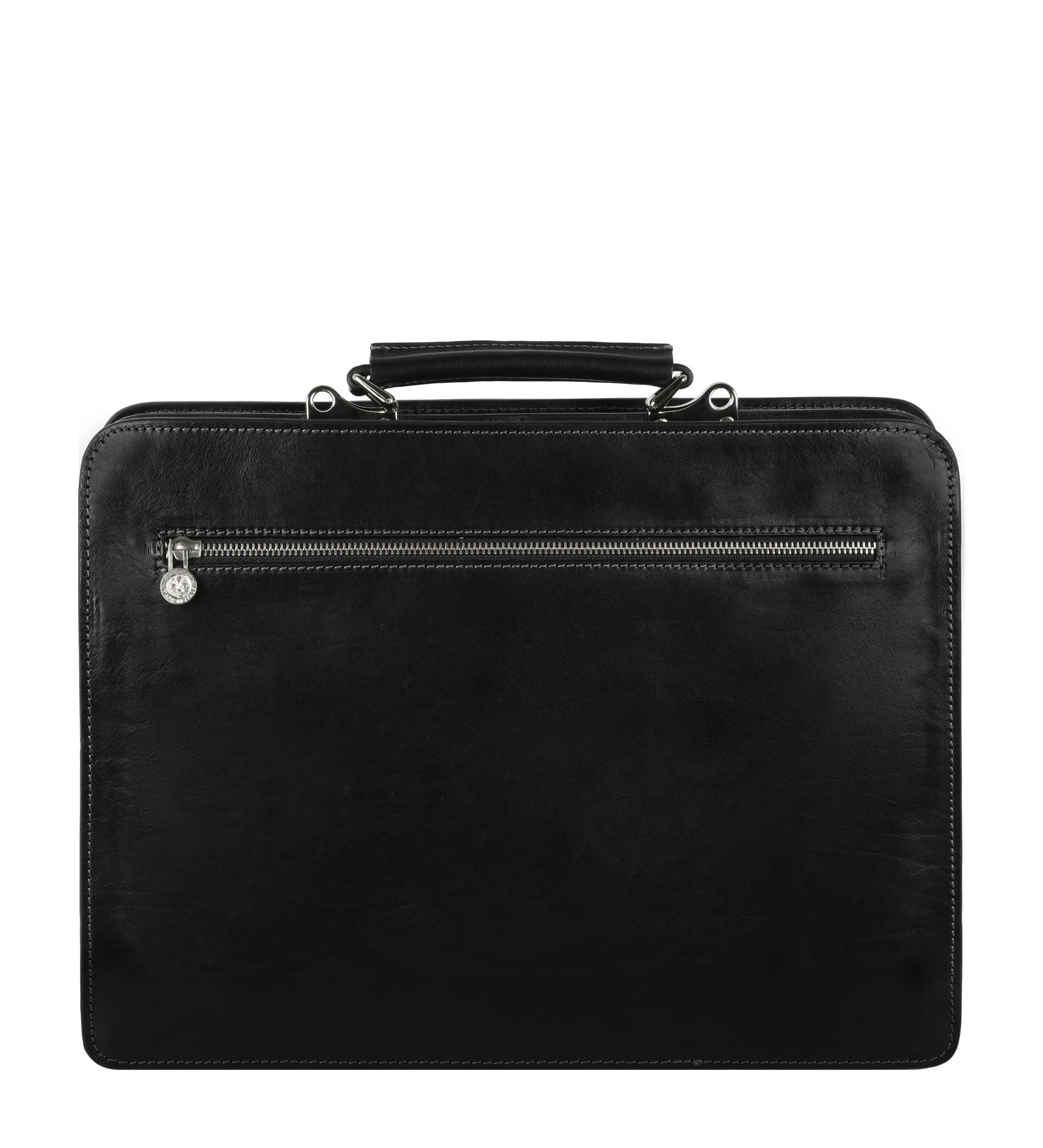 Leather Satchel Bag Briefcase - The Prophet | Black | Time Resistance