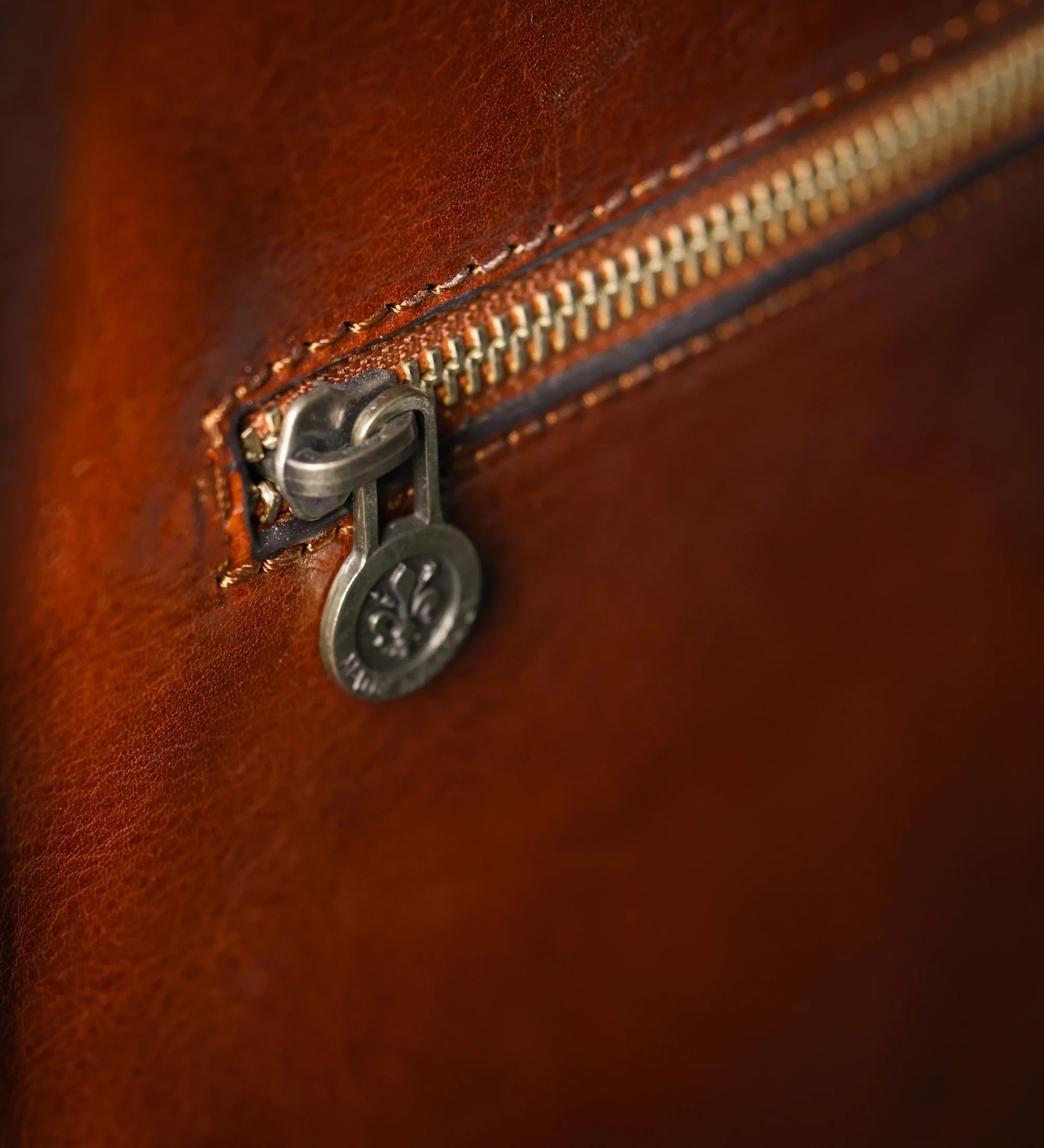 Leather Satchel Bag Briefcase - The Prophet | Cognac Brown | Time Resistance