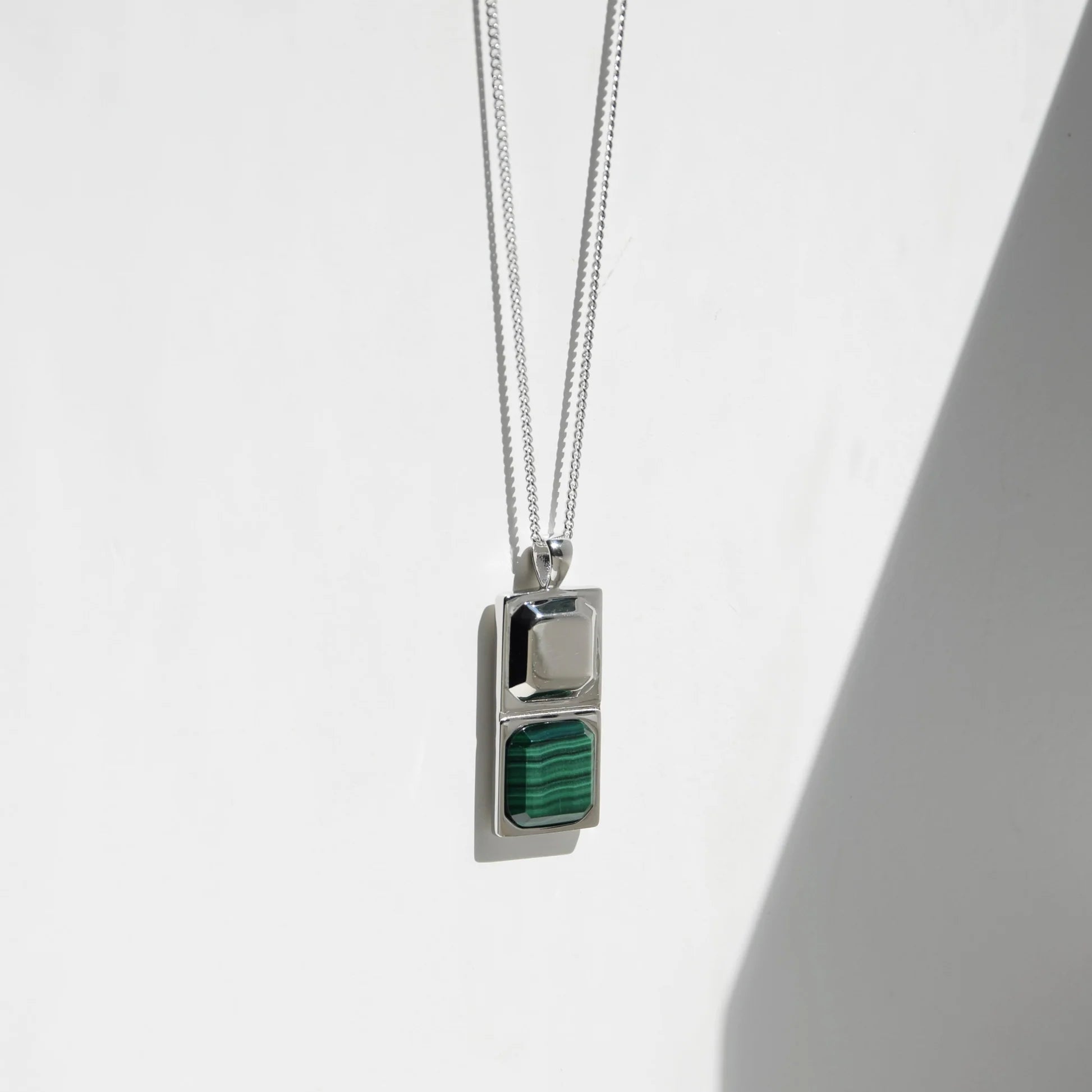 Necklace HORUS MALACHITE | 925 SILVER | Rock & Steel