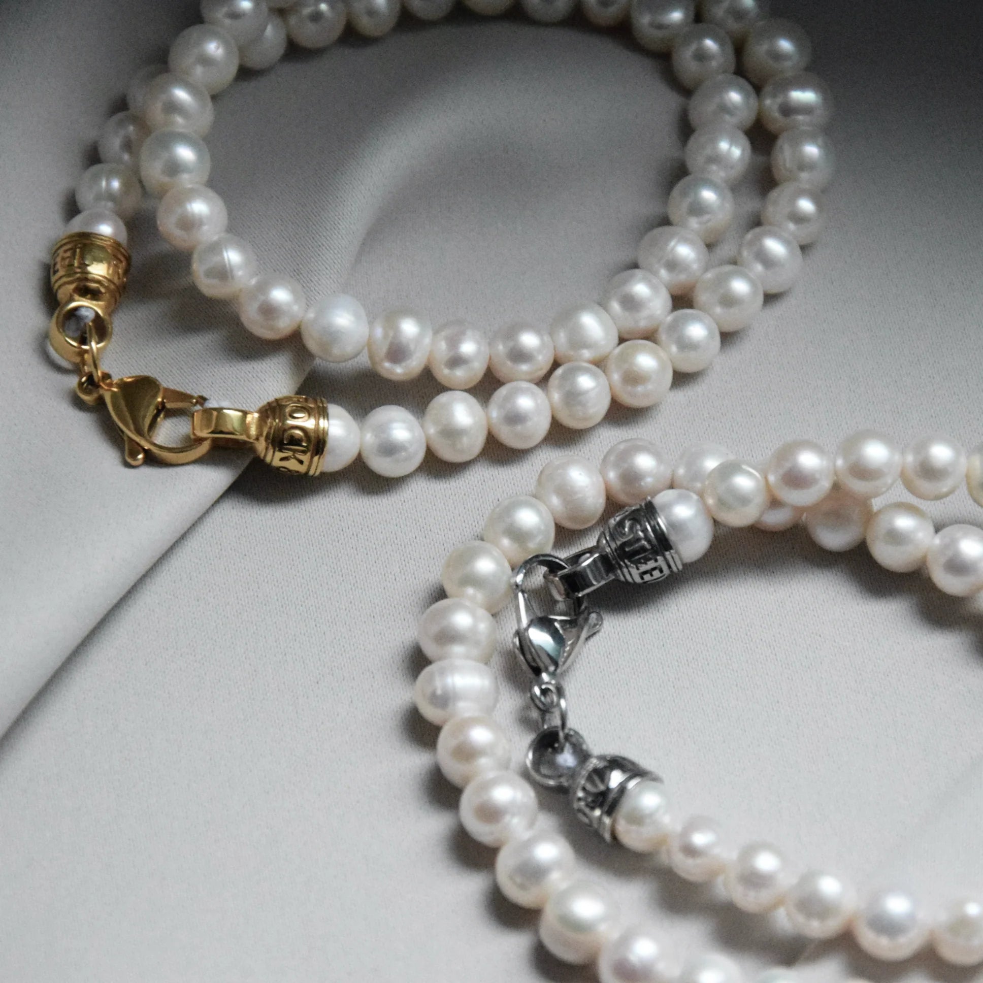 Moonlight Pearl Necklace | Gold or Silver | Rock & Steel