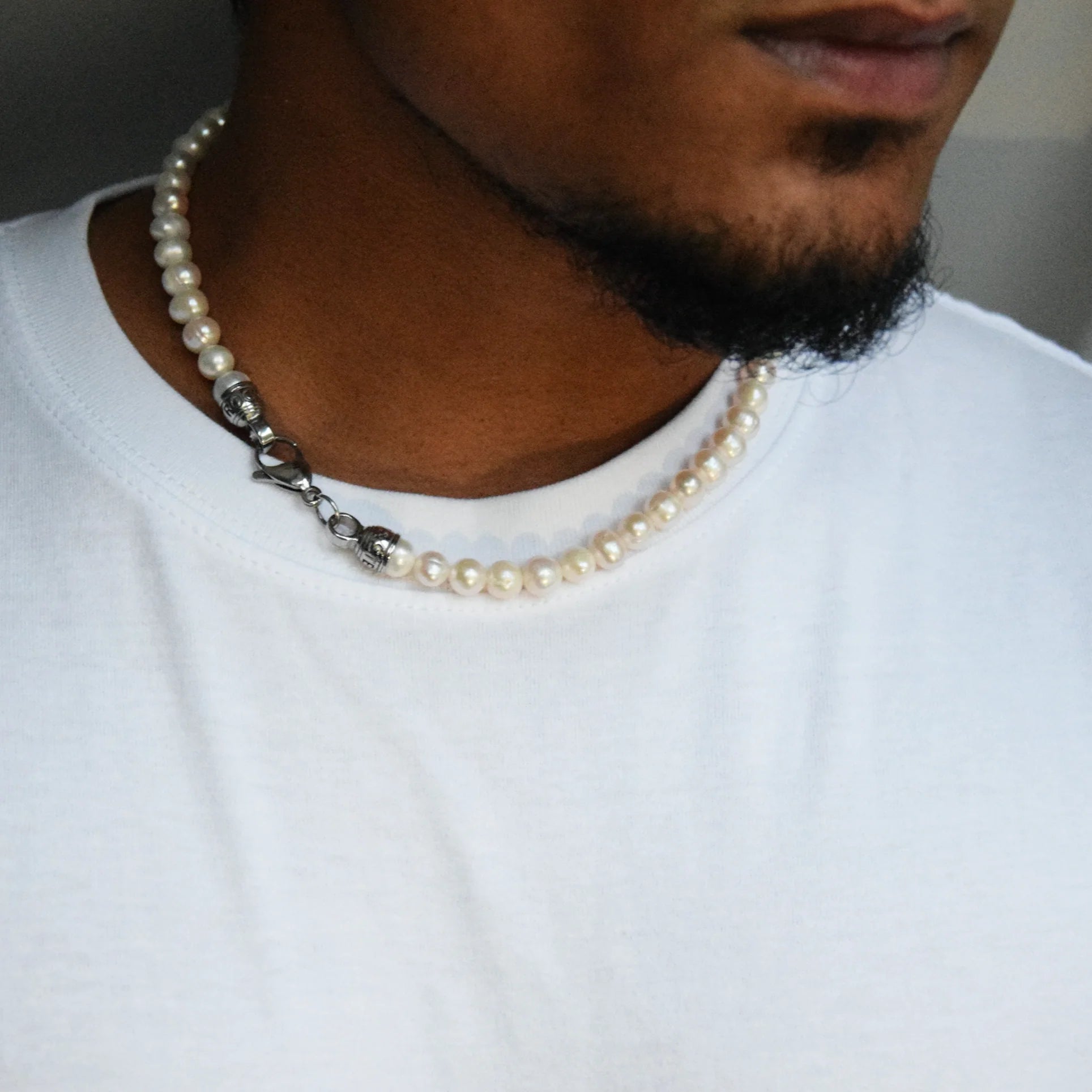 Moonlight Pearl Necklace | Gold or Silver | Rock & Steel