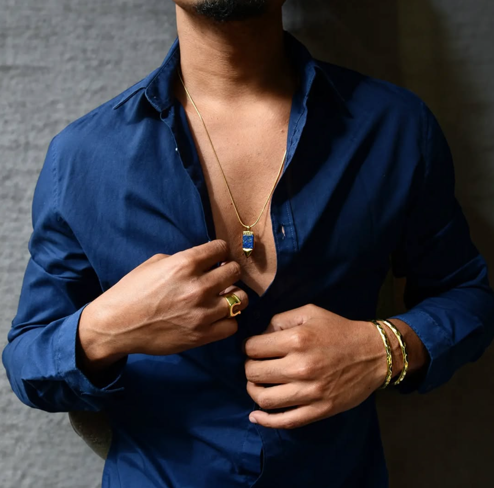 Armreif Bracelet MOON | Rock & Steel - Gold