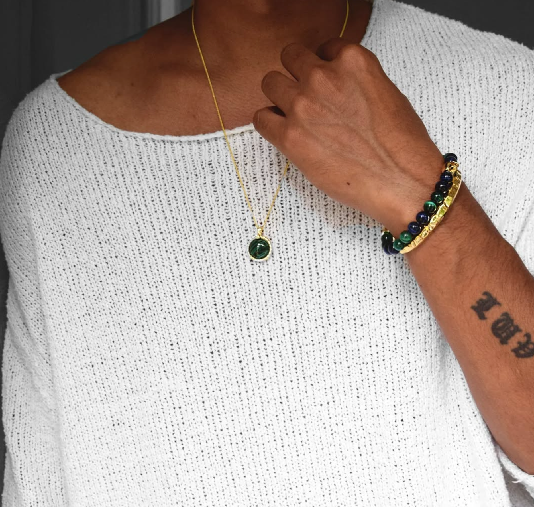 Armreif Bracelet MOON | Rock & Steel - Gold