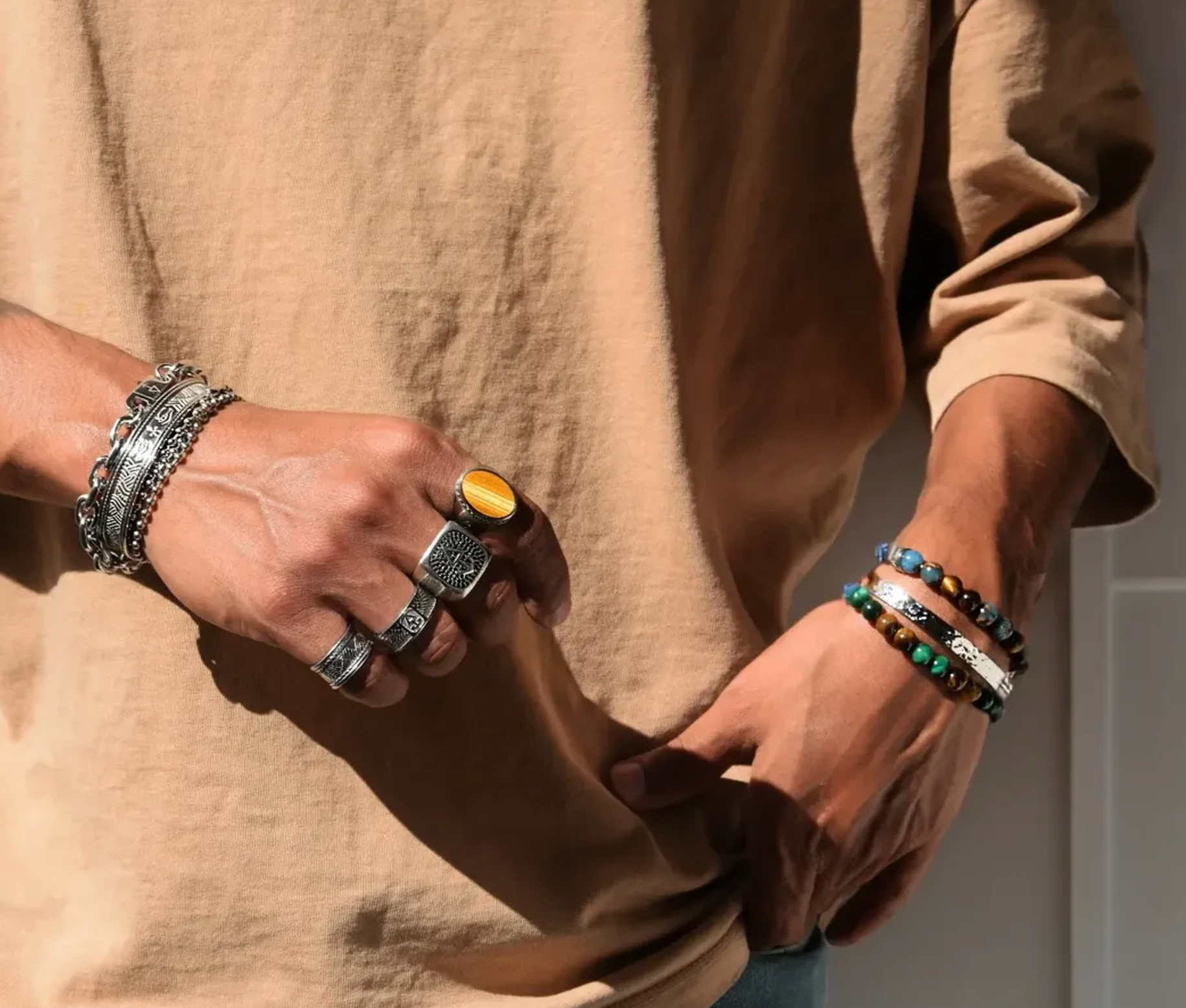 Armband Blue Gold Bracelet | Rock & Steel