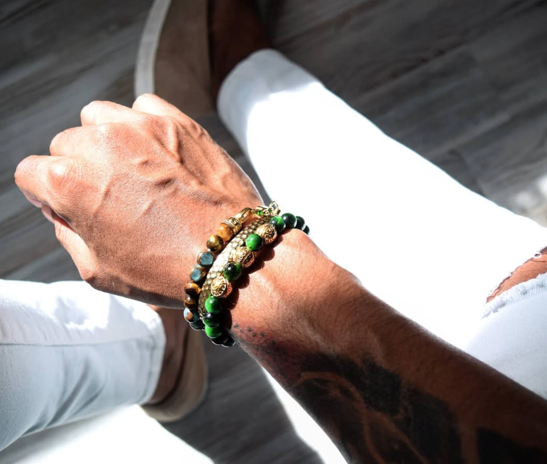 Armband Blue Gold Bracelet | Rock & Steel