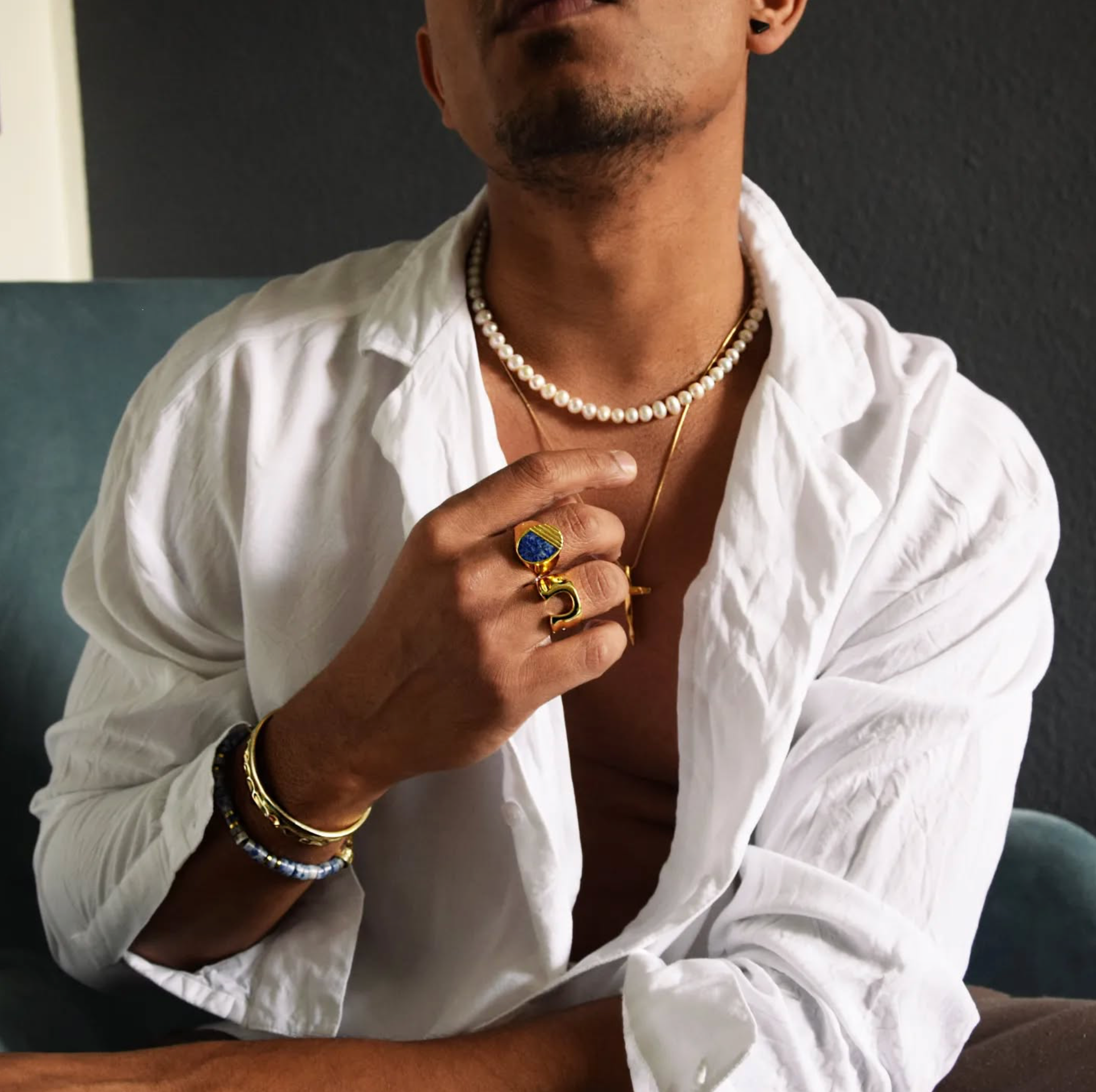 Moonlight Pearl Necklace | Gold or Silver | Rock & Steel