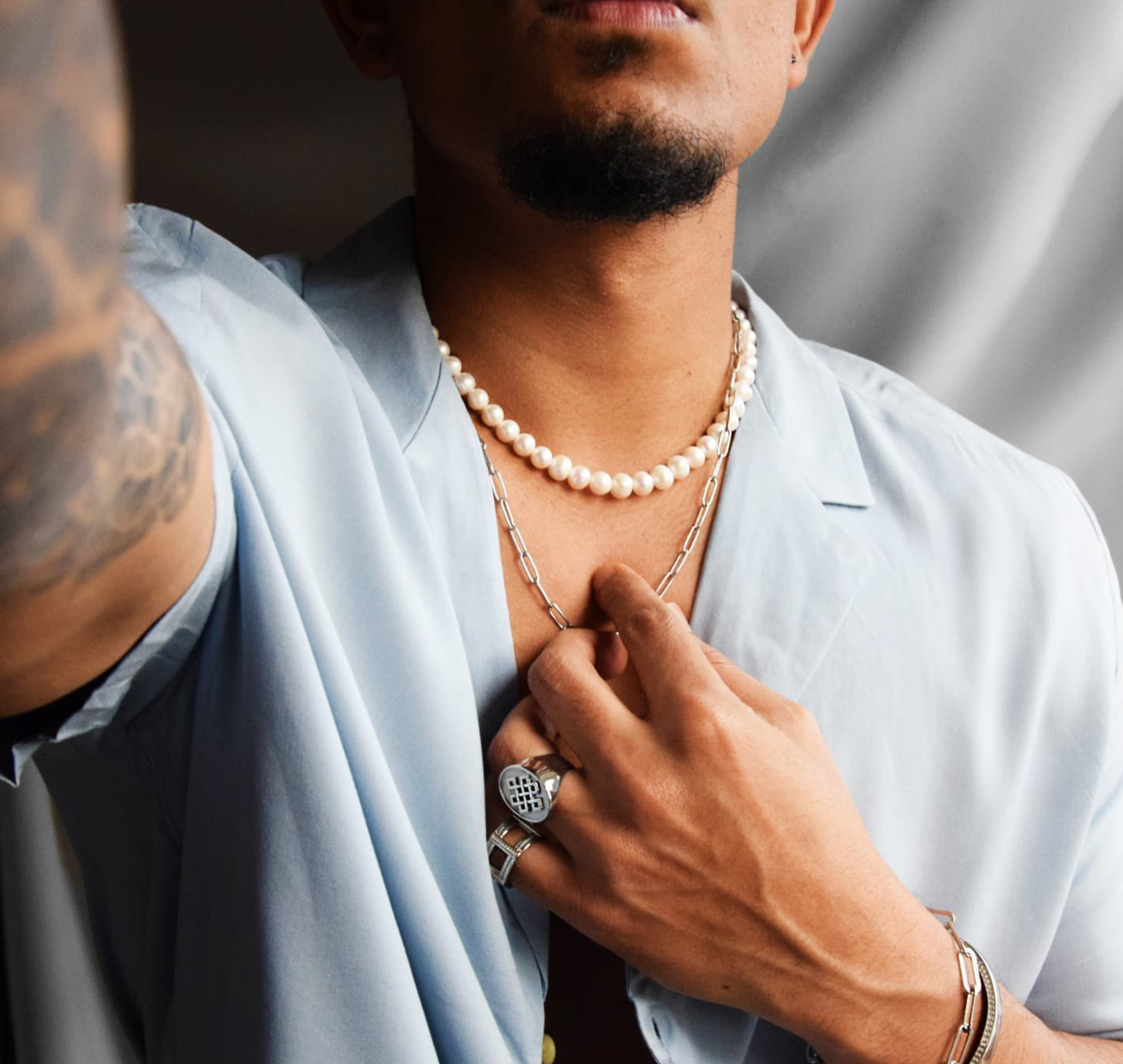 Moonlight Pearl Necklace | Gold or Silver | Rock & Steel