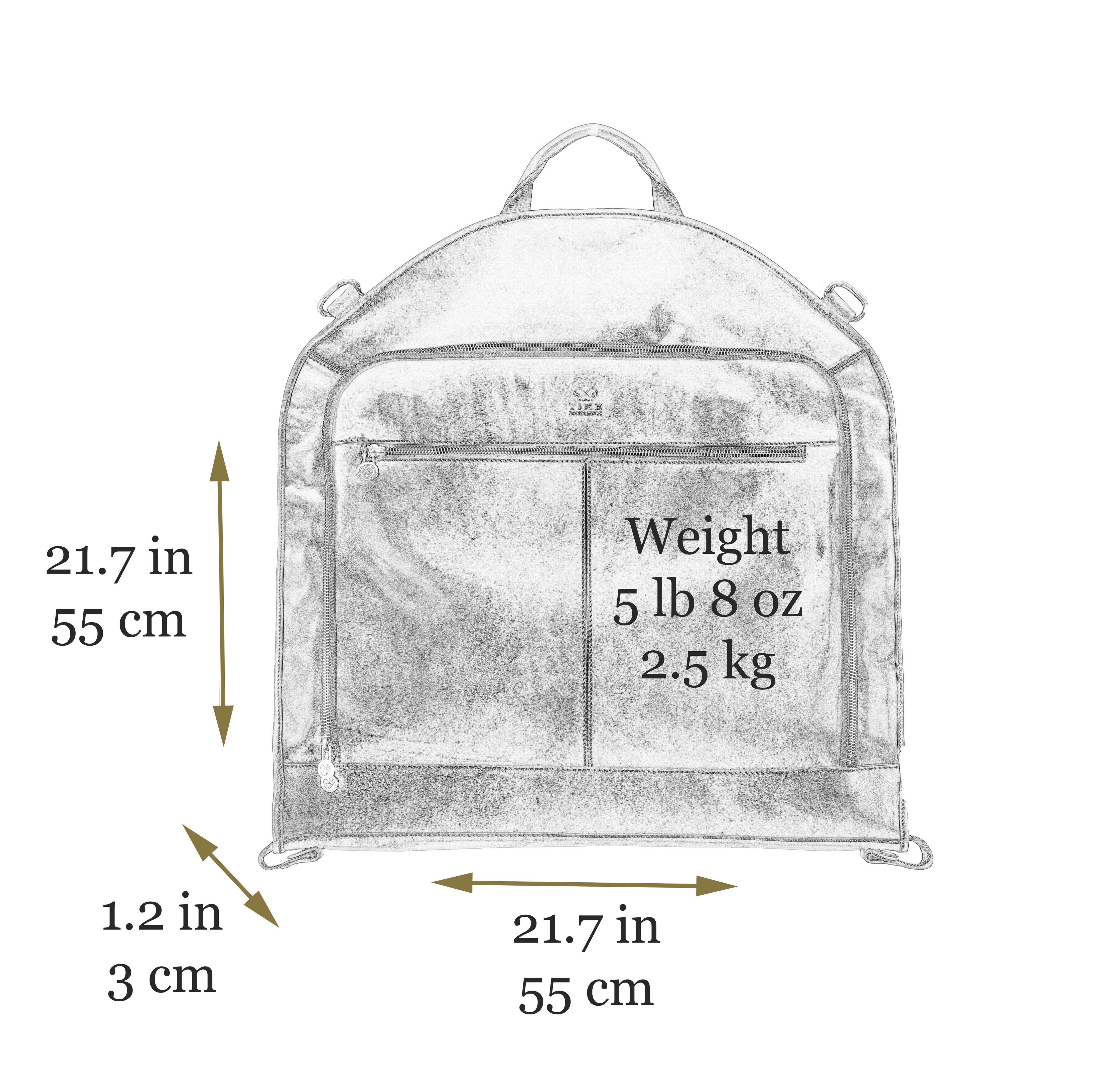 Italian Leather Garment Bag - Travels with Charley | Brown | Time Resistenace