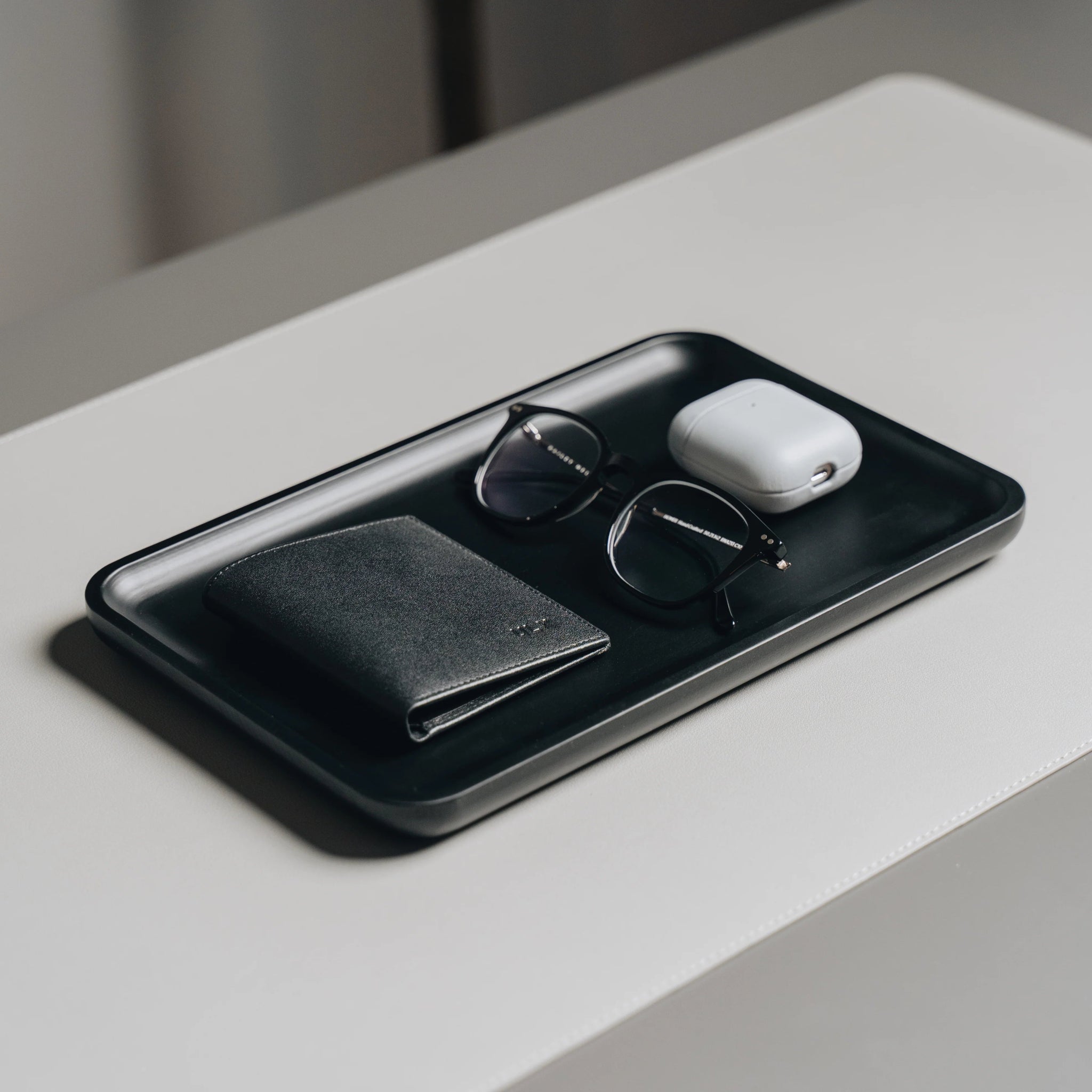 Black Valet Desk Tray - Dapperfella