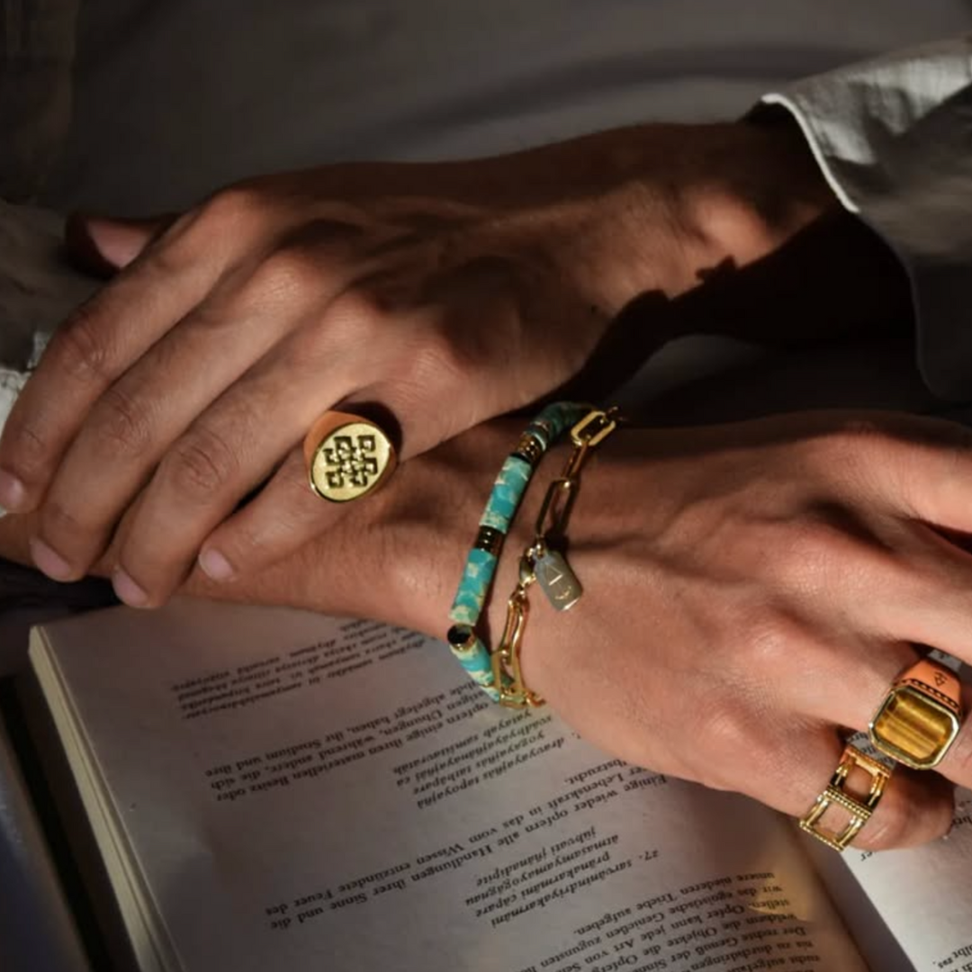 Armband BALI Link Chain Bracelet Gold/Silver | Rock & Steel