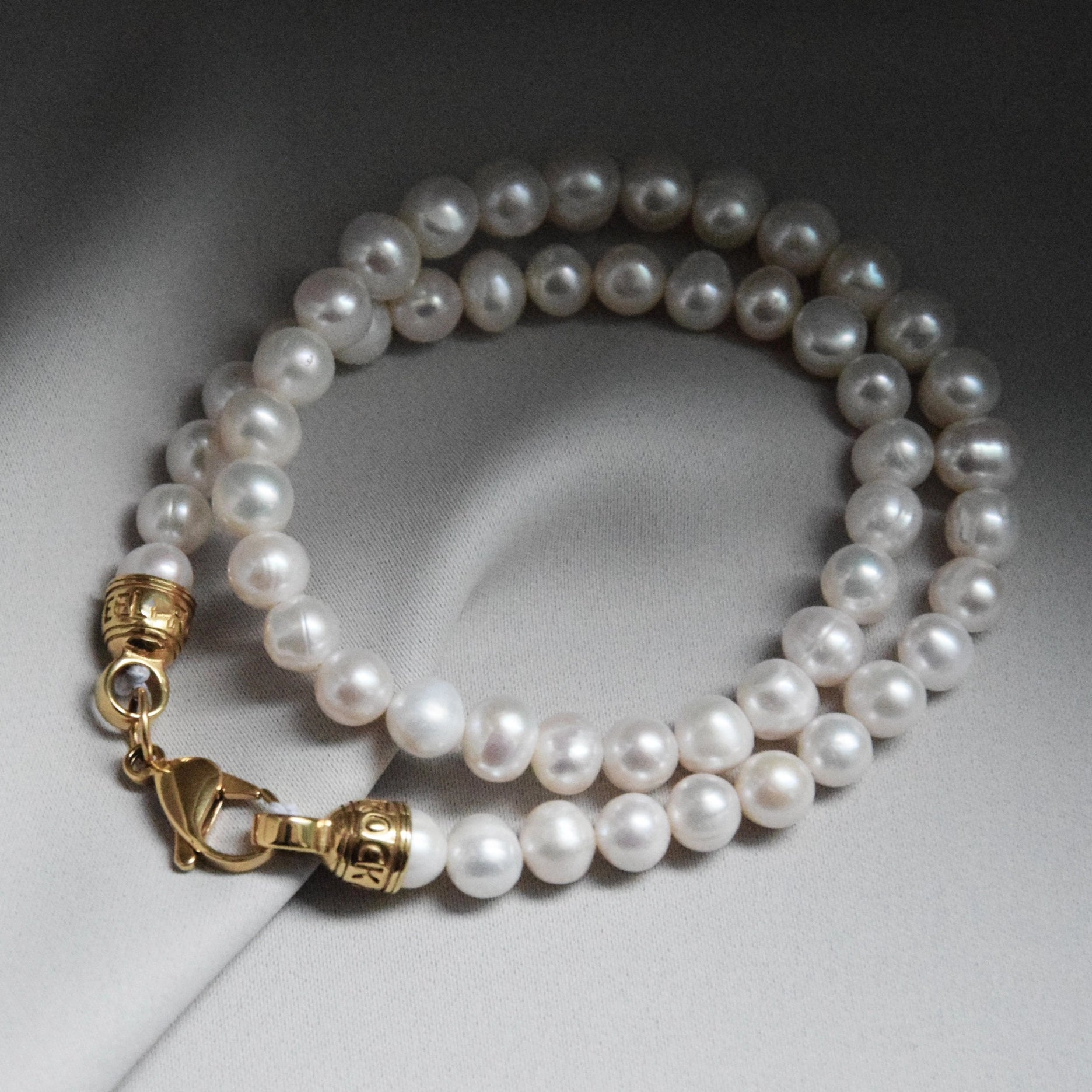 Moonlight Pearl Necklace | Gold or Silver | Rock & Steel