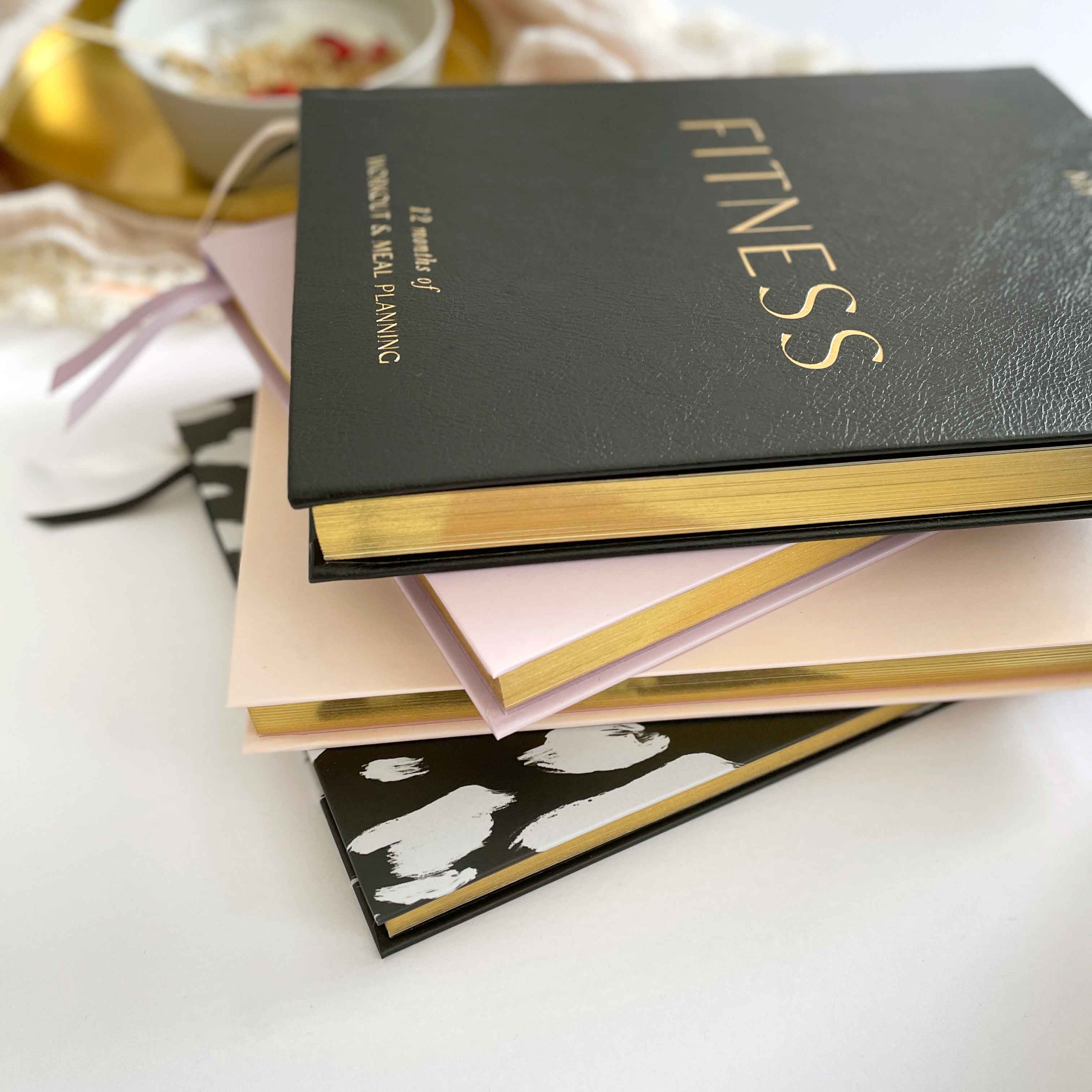 My Daily Fitness Planner - Workout and Meal Planner (Black Vegan Leather)