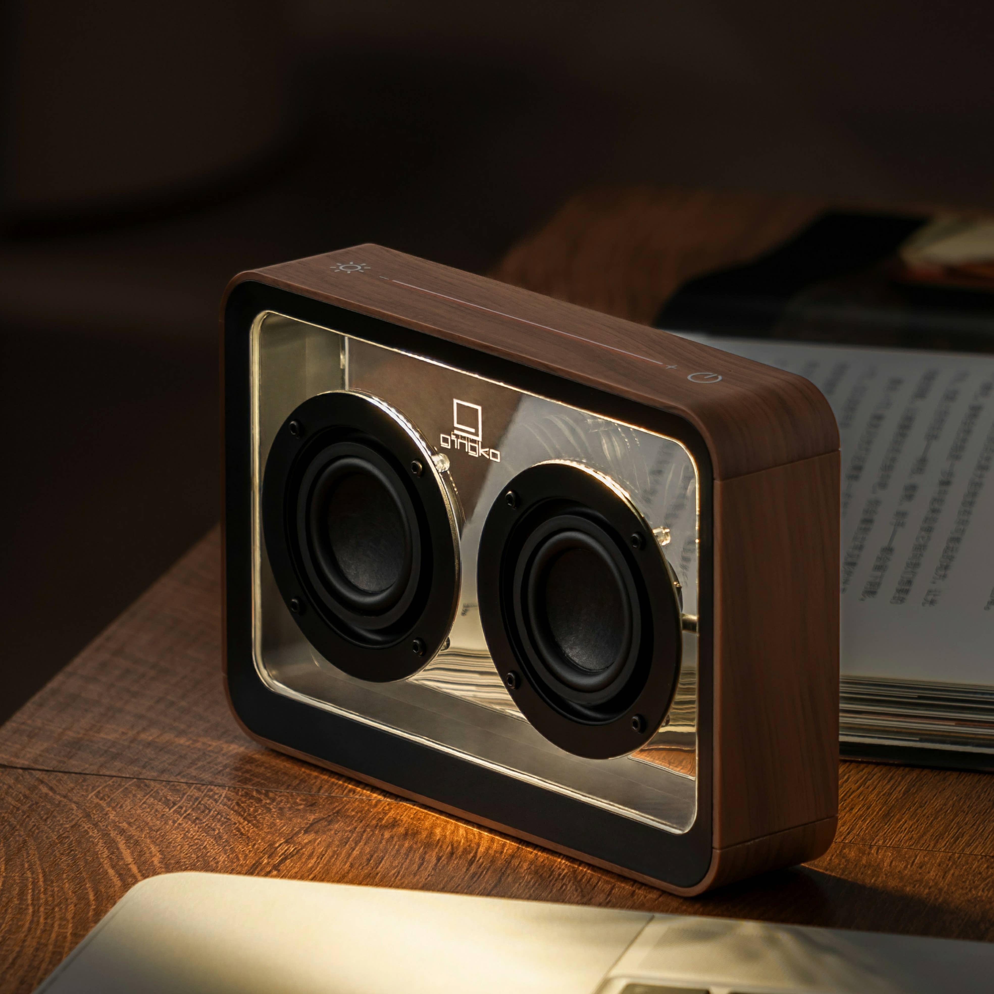 Mage See-Through Bluetooth Speaker - Walnut