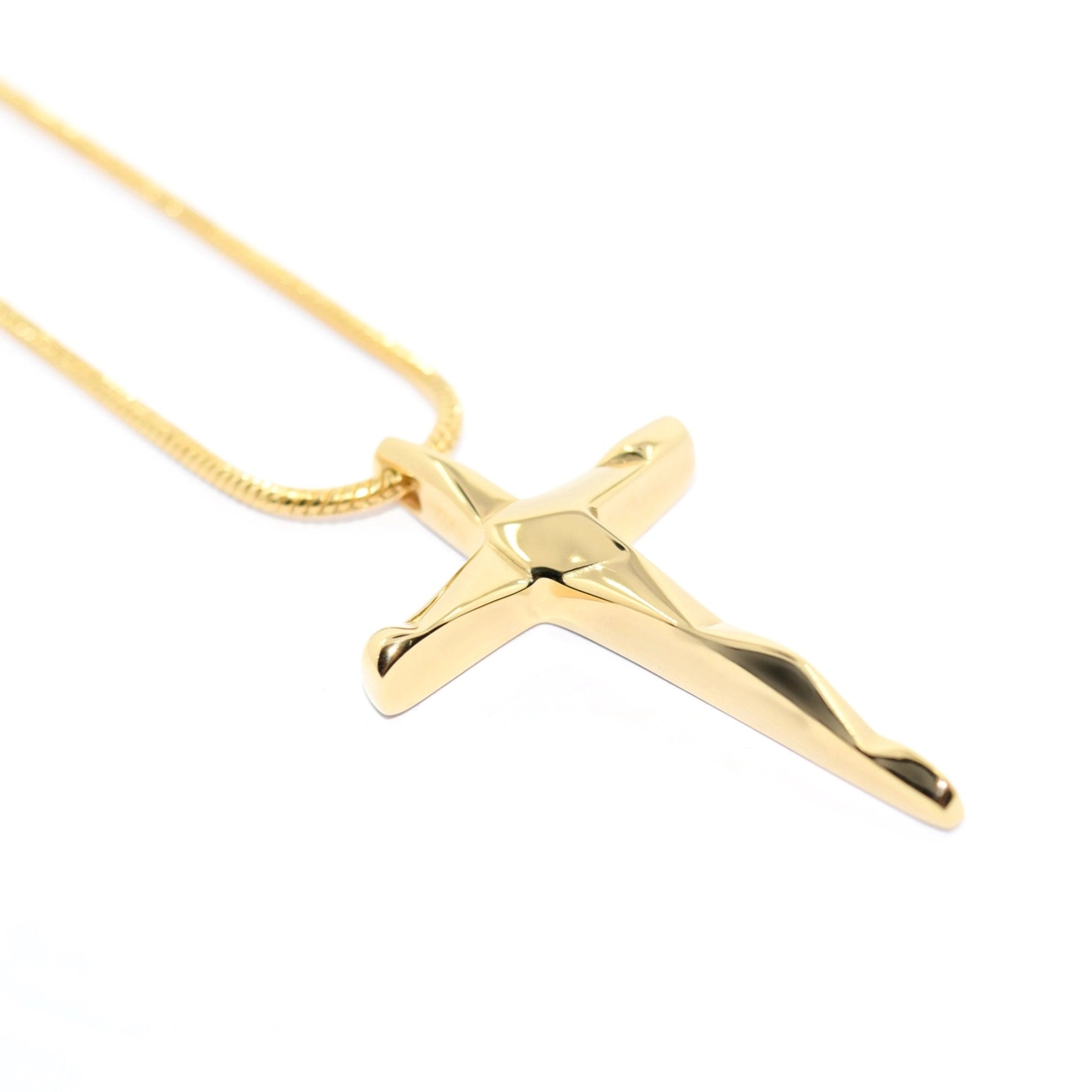 Kette REDEEMER Cross Pendent Gold | Rock & Steel