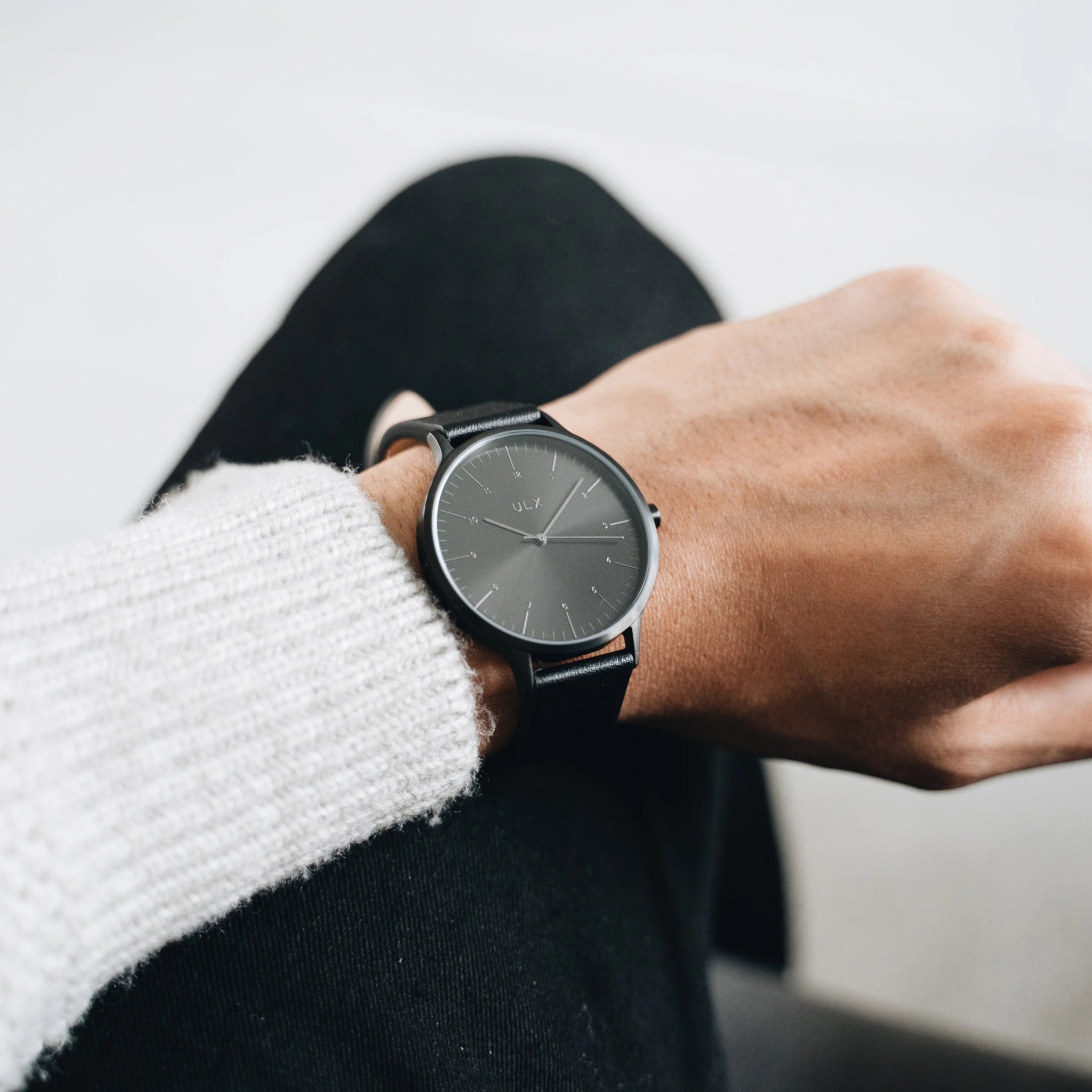 Core - Black & Black Leather - Dapperfella