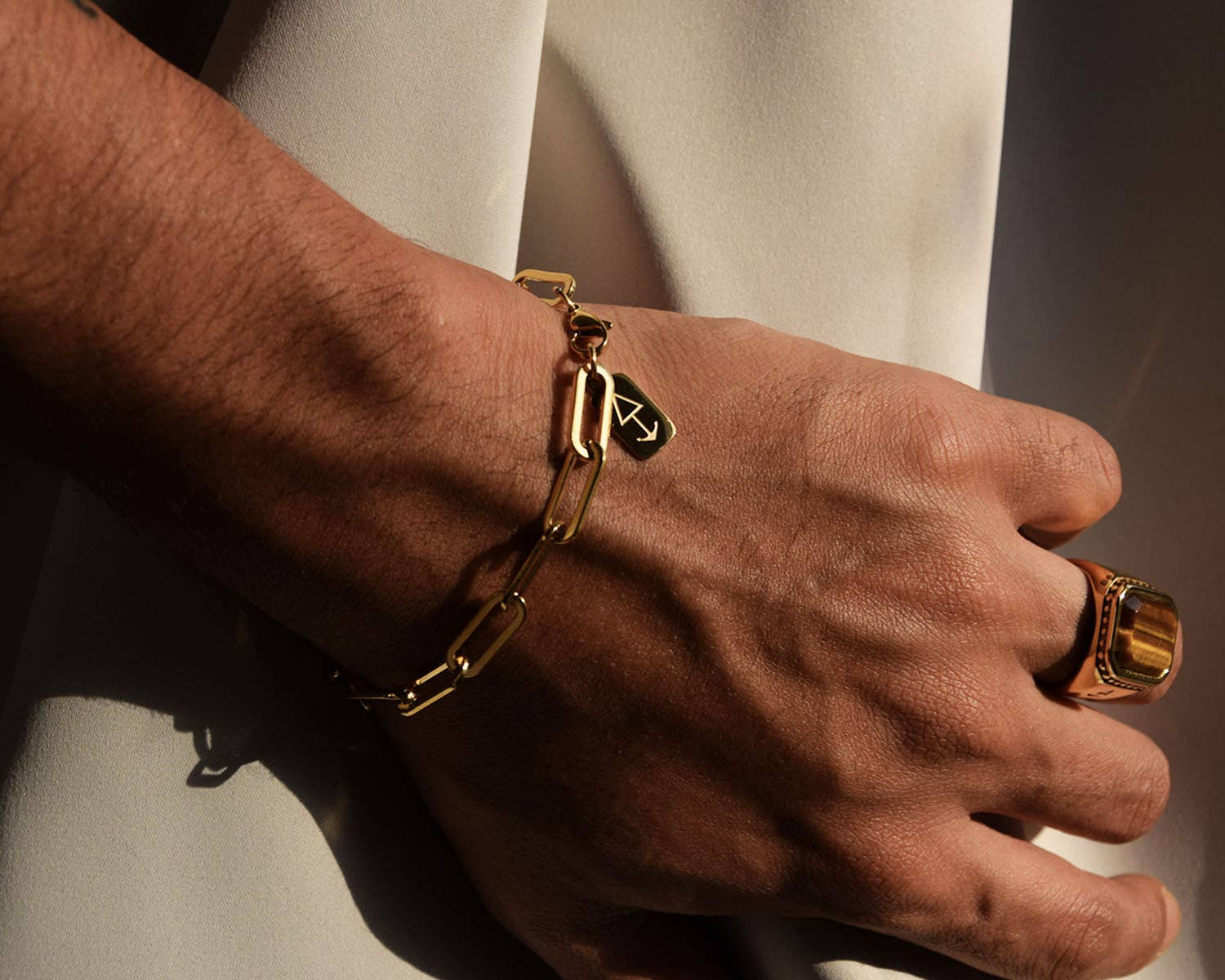 Armband BALI Link Chain Bracelet Gold/Silver | Rock & Steel