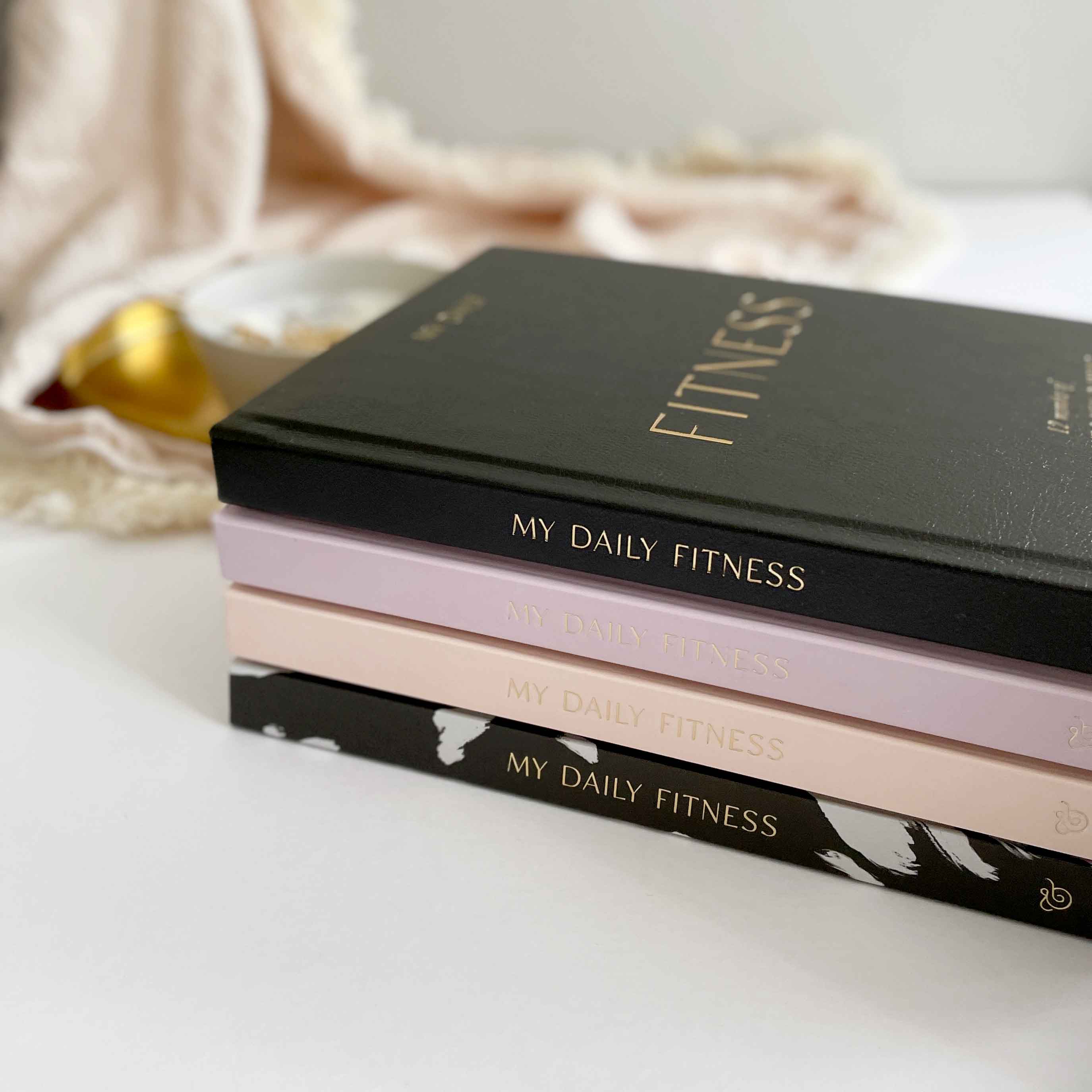 My Daily Fitness Planner - Workout and Meal Planner (Black Vegan Leather)