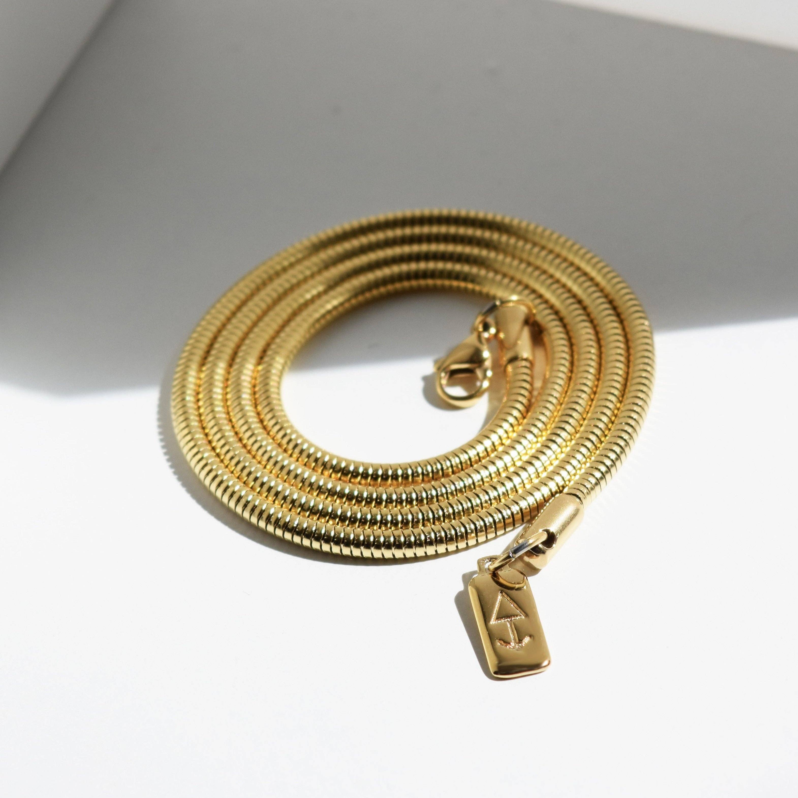Kette BERLIN 18K Gold Plated Chain Necklace | Rock & Steel