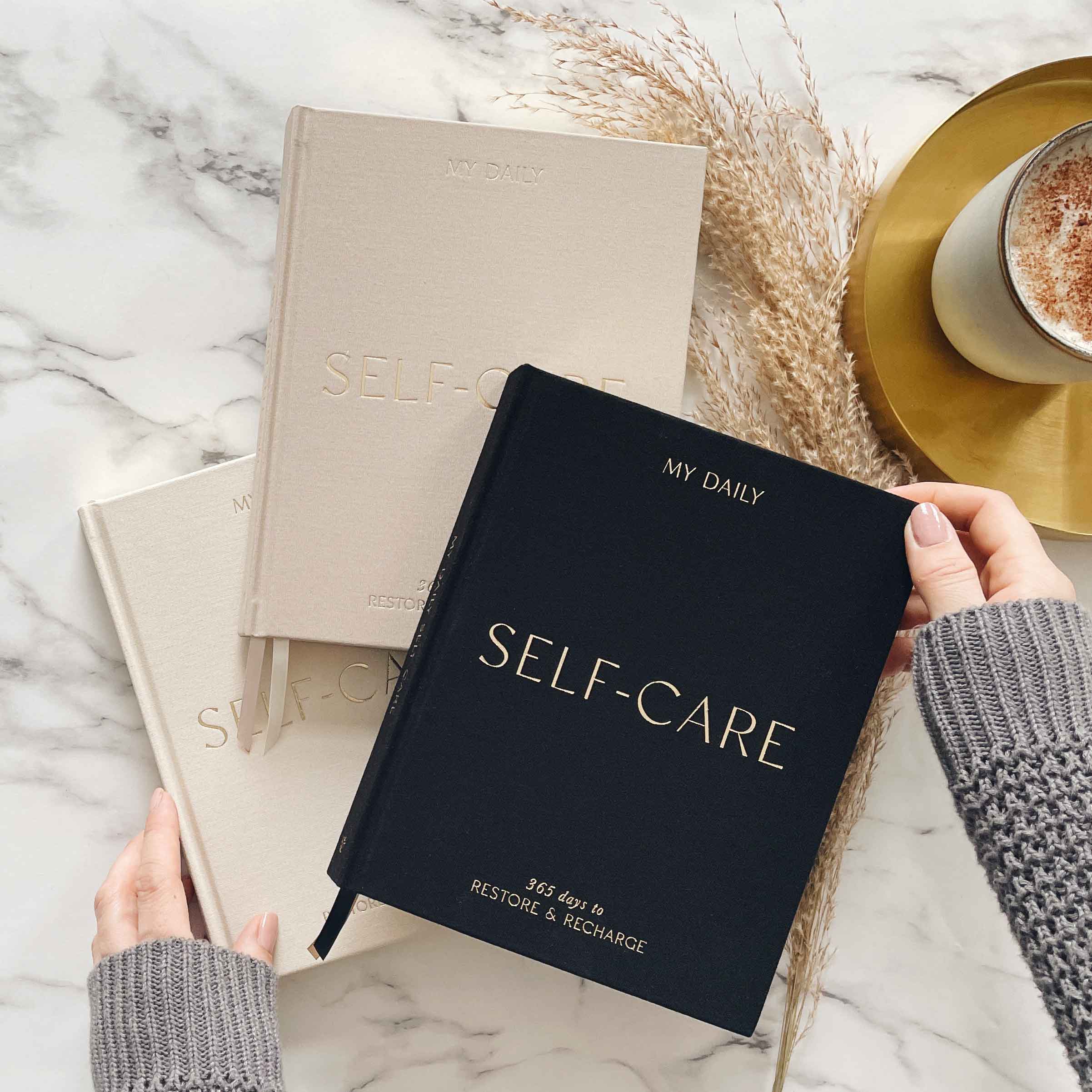 My Daily Self-Care Journal - Wellness Journal (Black)