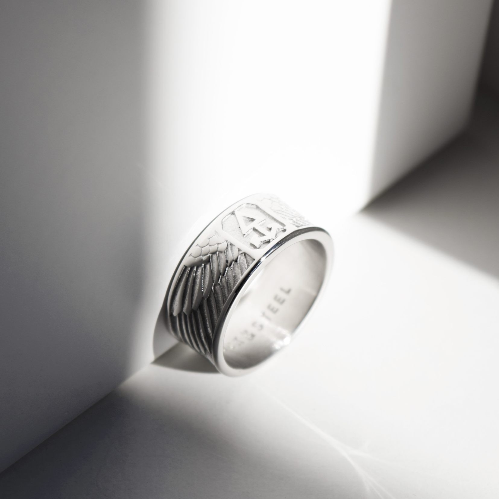 Ring WINGED SUN |Silver | Rock & Steel