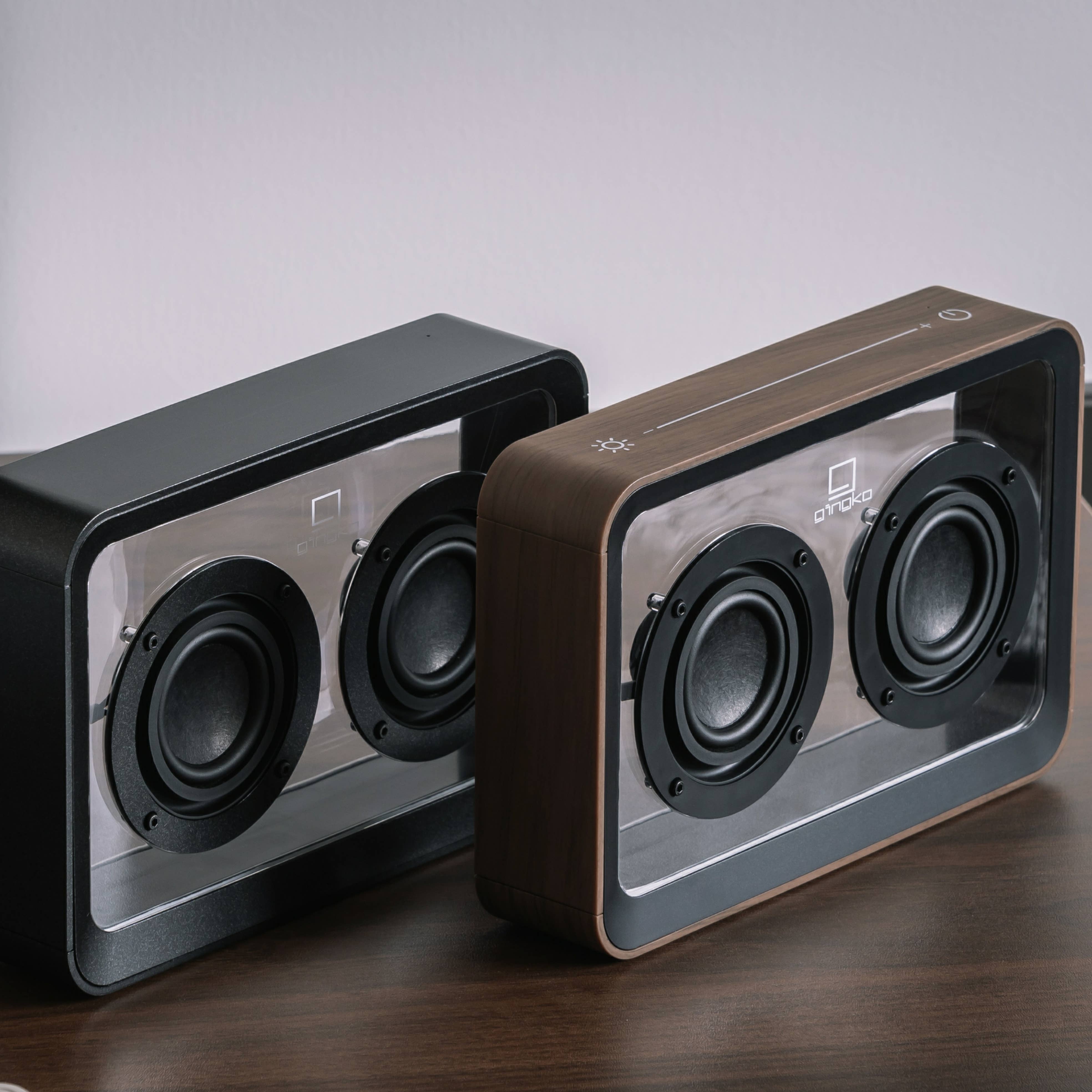 Mage See-Through Bluetooth Speaker - Walnut