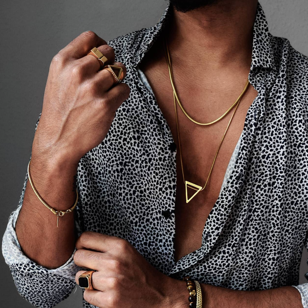 Kette BERLIN 18K Gold Plated Chain Necklace | Rock & Steel