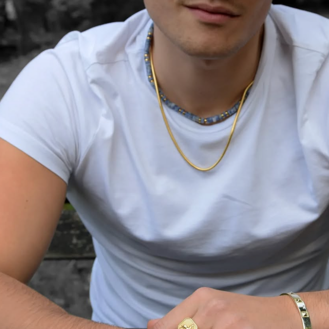 Kette BERLIN 18K Gold Plated Chain Necklace | Rock & Steel