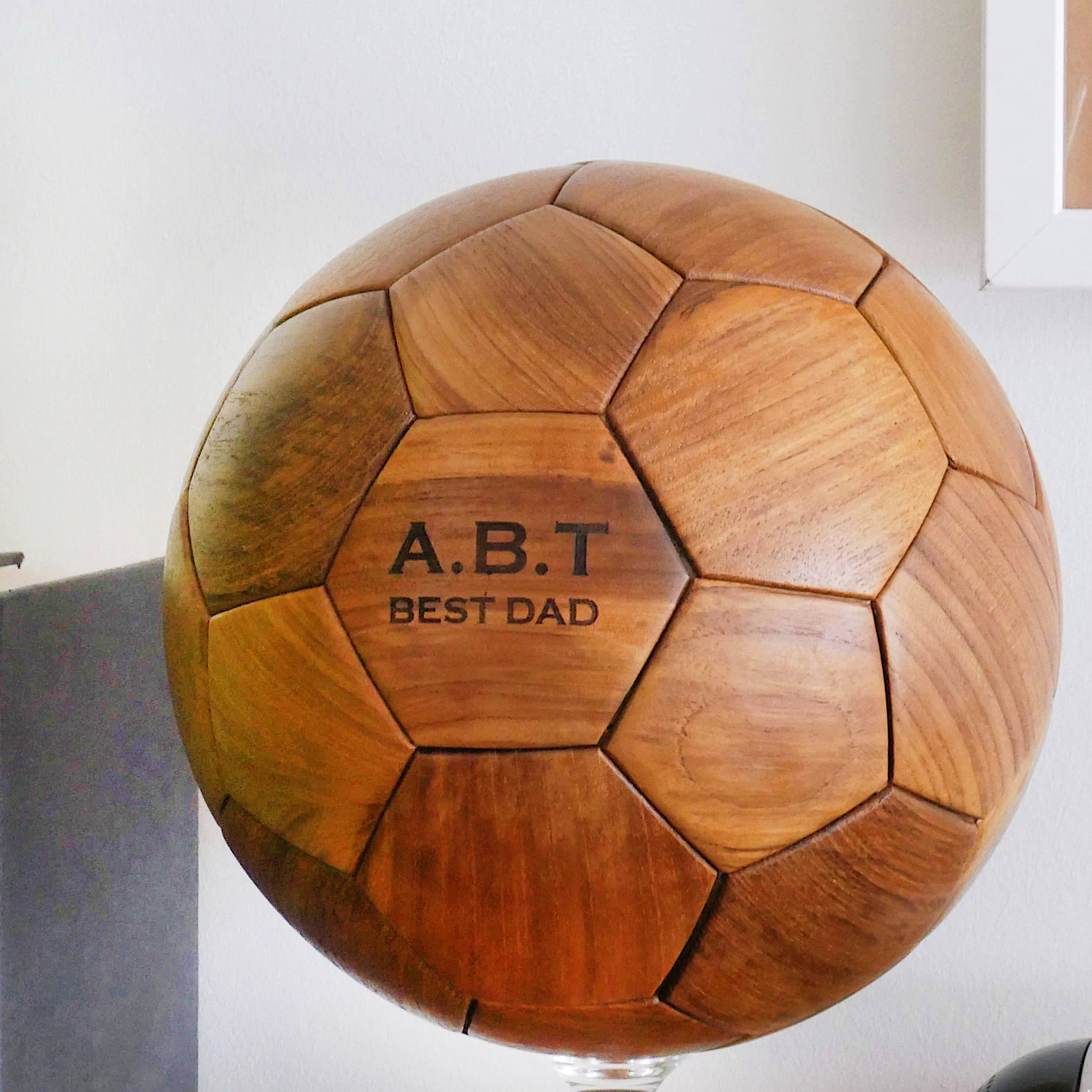 Wooden Football 3D Puzzle - Free Personalisaiton