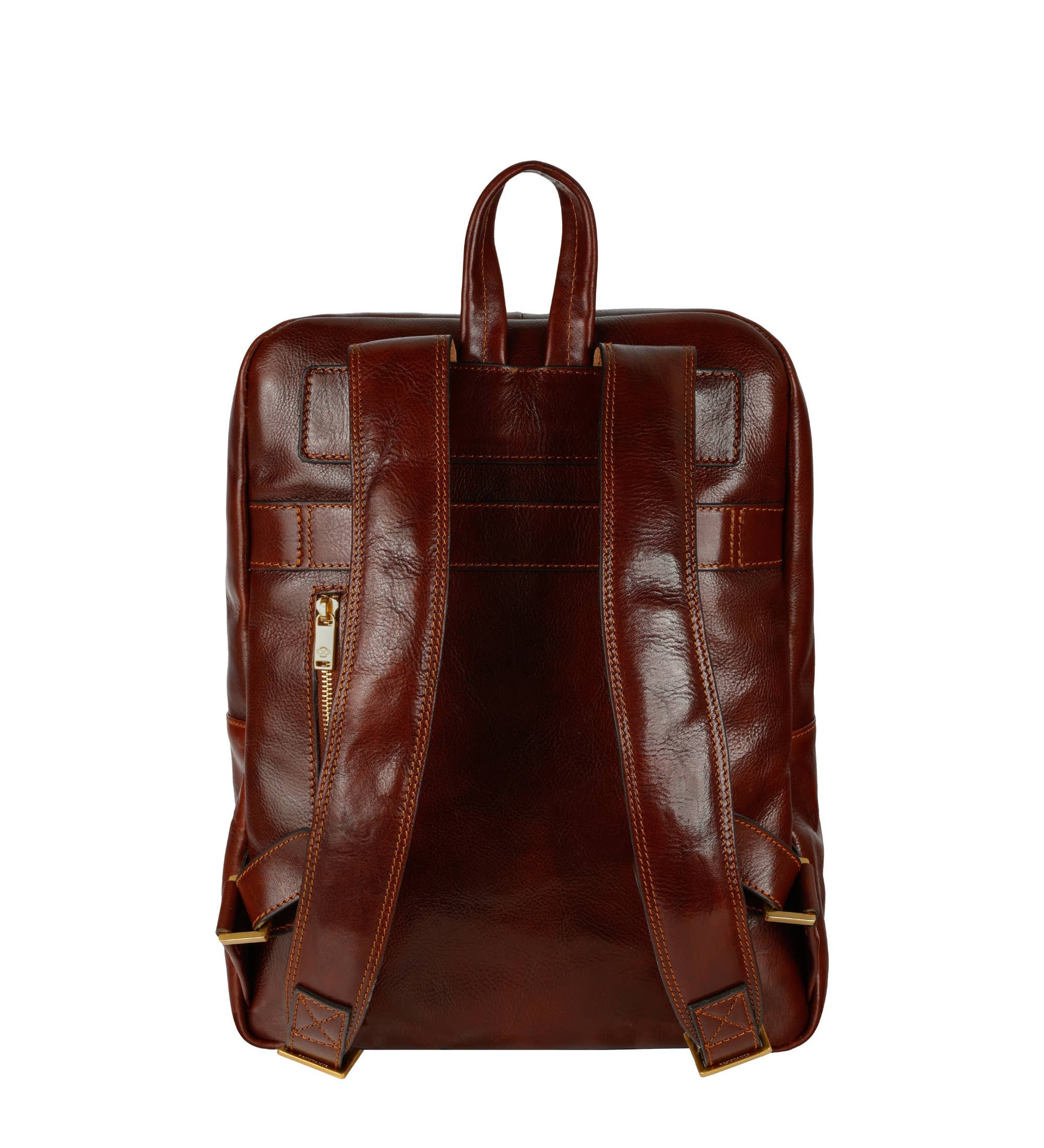 Large Leather Backpack for Men - The Divine Comedy | Brown | Time Resistence