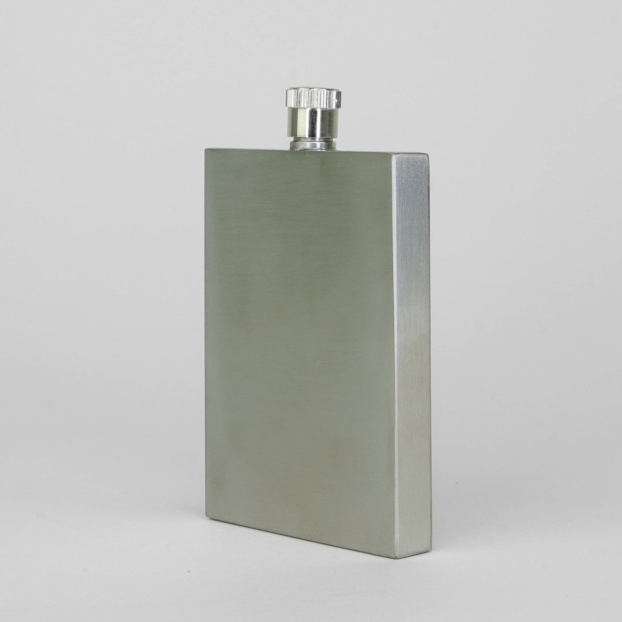 Silver Slimline Square Hip Flask - 3Oz | Sophos