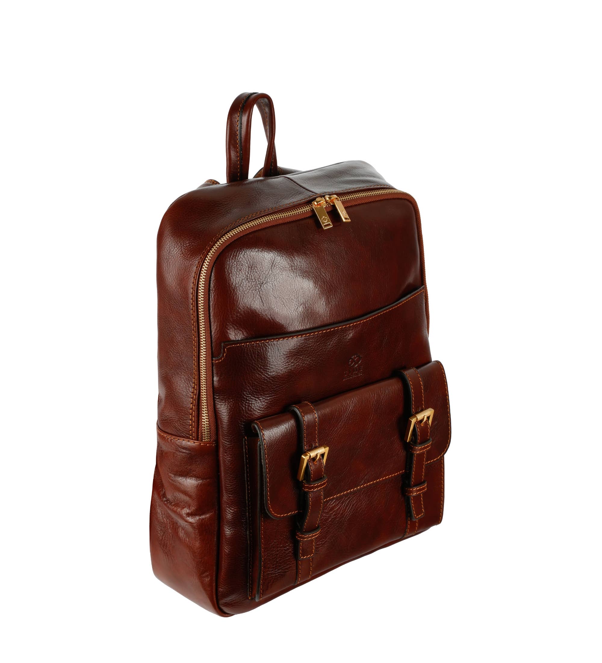 Large Leather Backpack for Men - The Divine Comedy | Brown | Time Resistence
