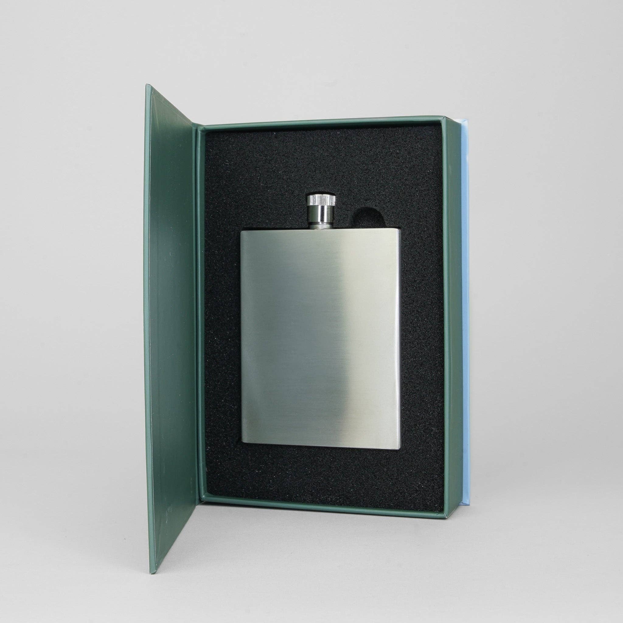 Silver Slimline Square Hip Flask - 3Oz | Sophos