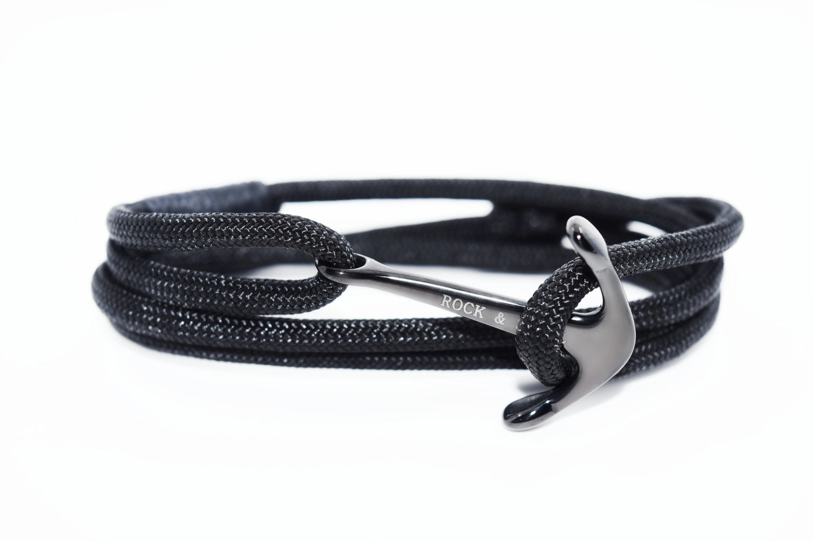 Armband Anchor Black On Black bracelet | Rock & Steel