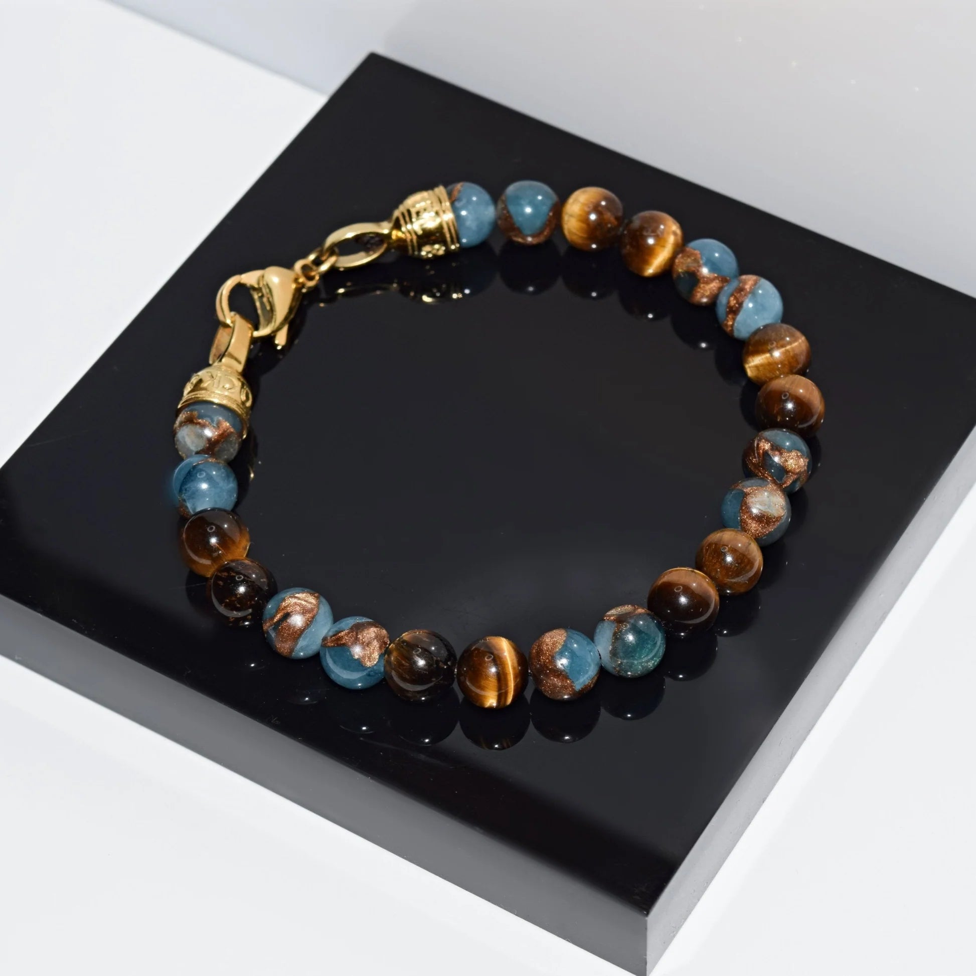 Armband Blue Gold Bracelet | Rock & Steel